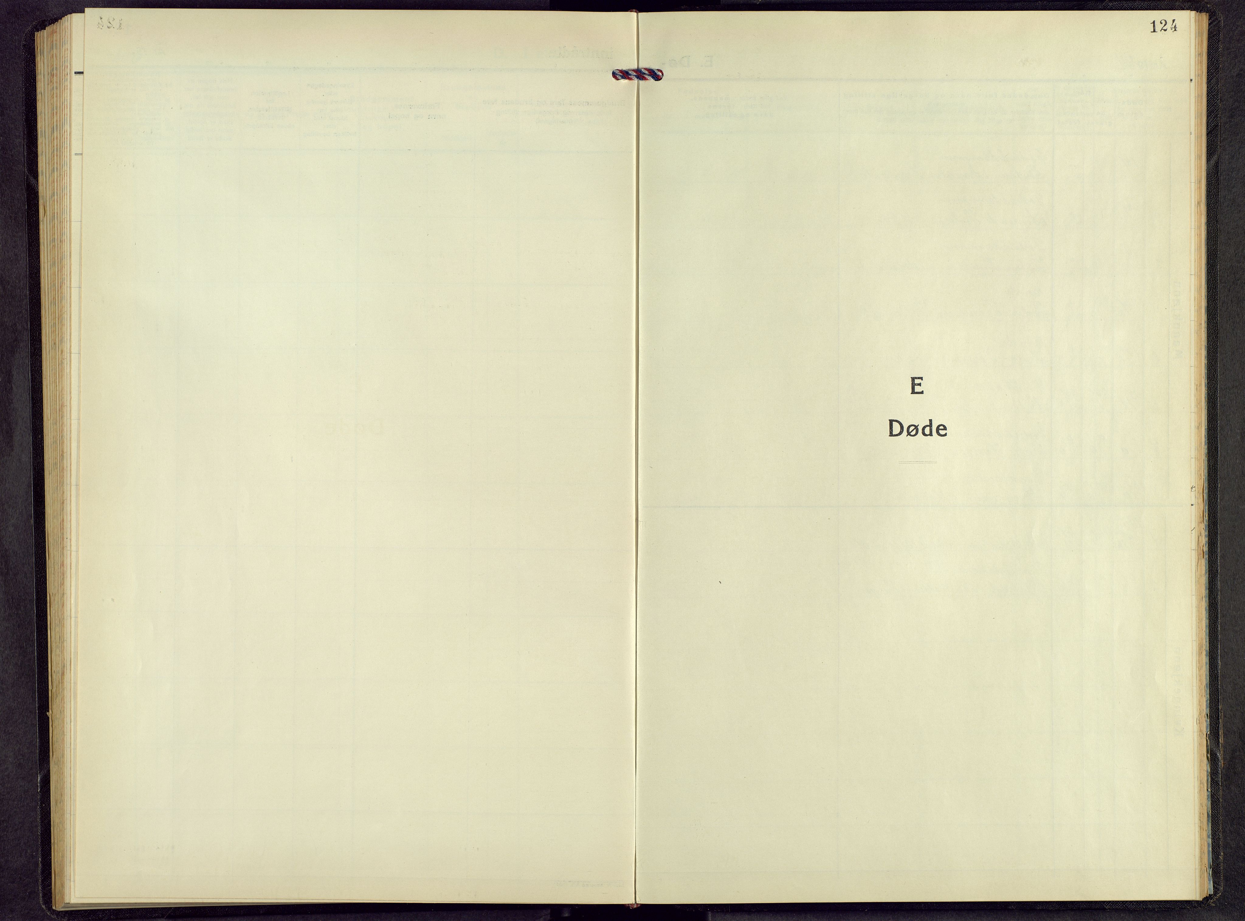 Kvikne prestekontor, AV/SAH-PREST-064/H/Ha/Hab/L0006: Klokkerbok nr. 6, 1944-1965, s. 124