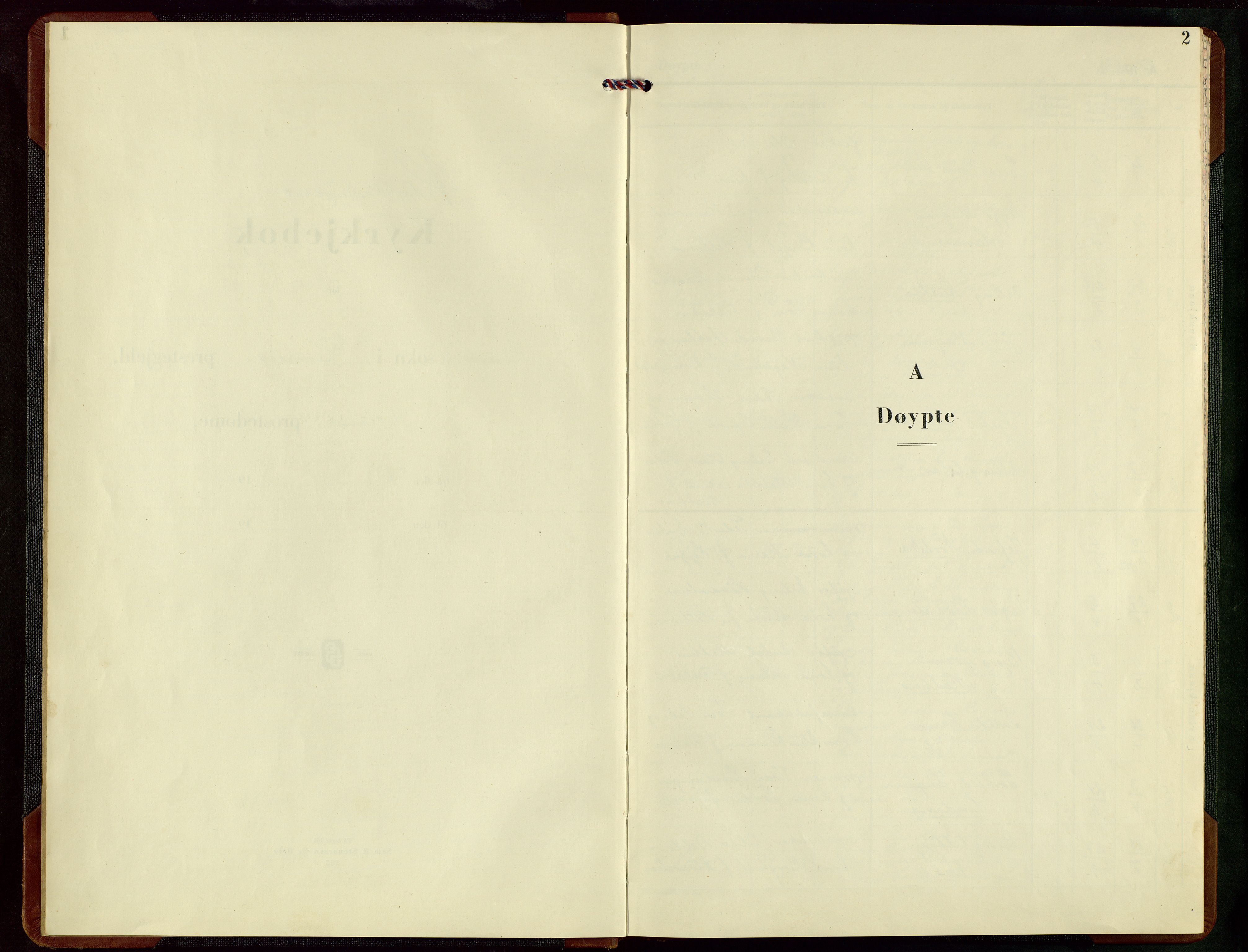 Rennesøy sokneprestkontor, SAST/A -101827/H/Ha/Hab/L0020: Klokkerbok nr. B 19, 1953-1971, s. 2