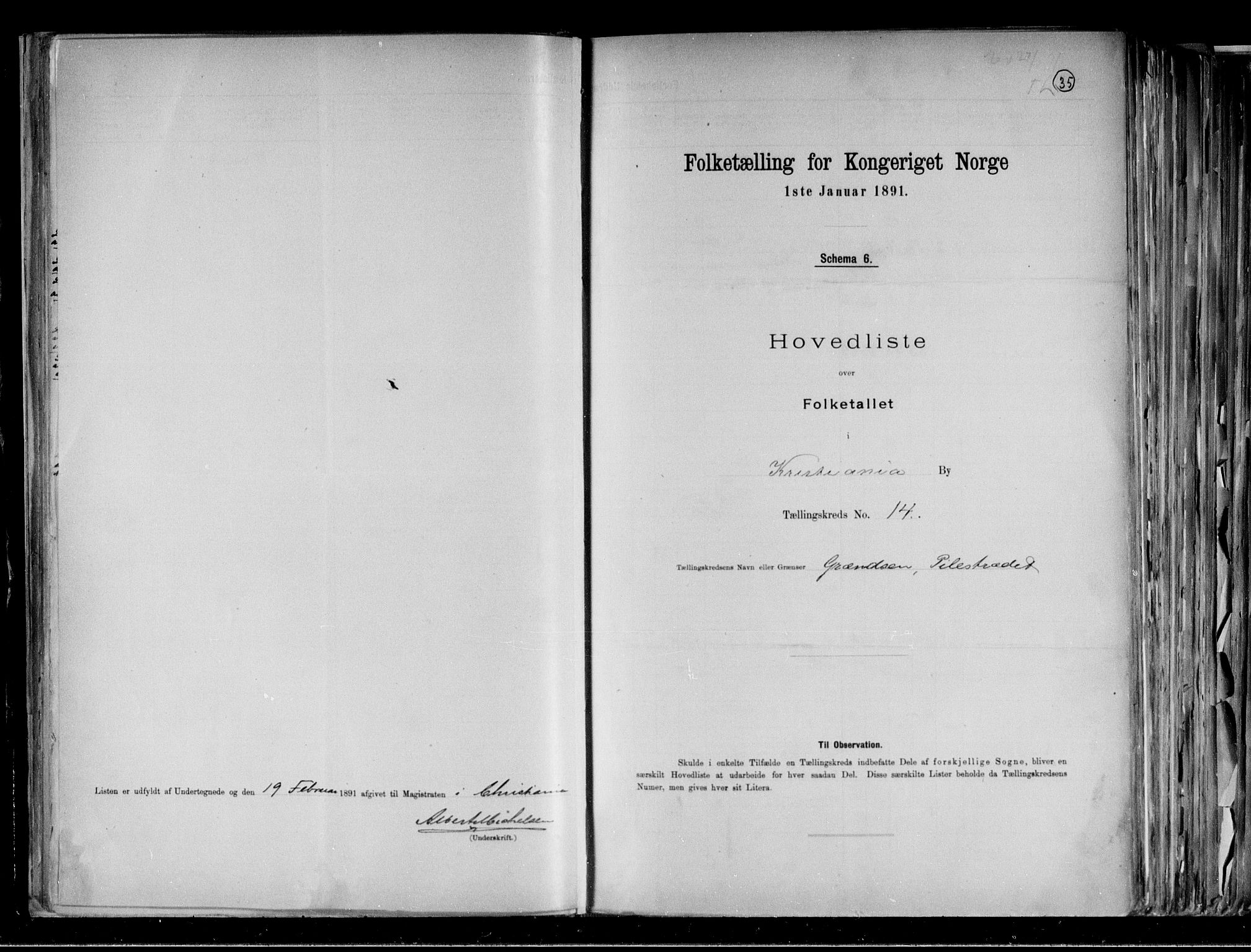 RA, Folketelling 1891 for 0301 Kristiania kjøpstad, 1891, s. 173