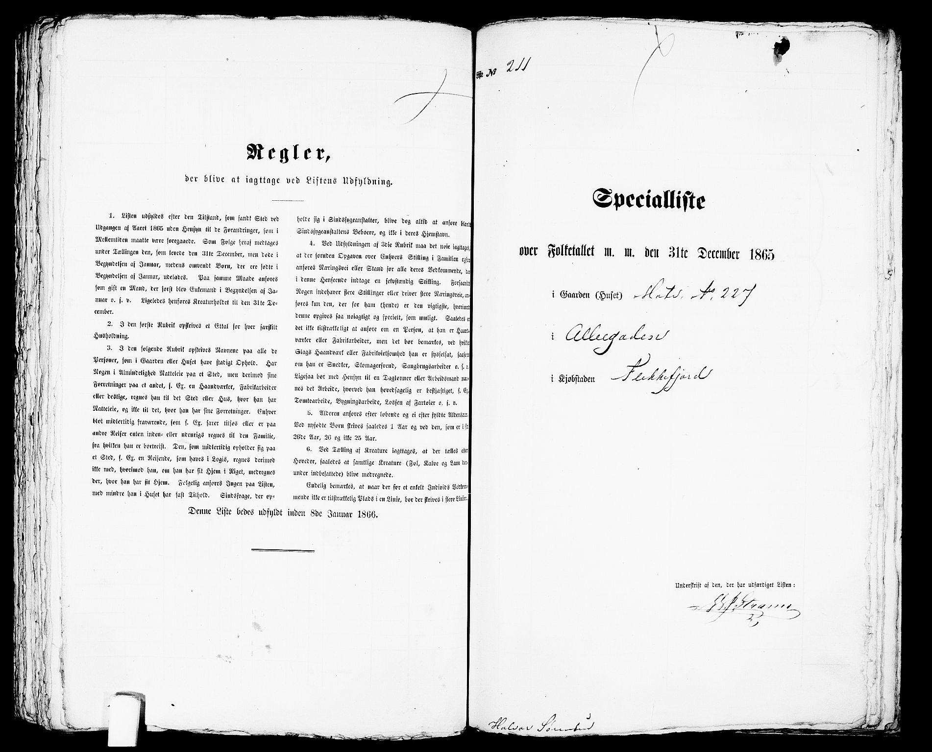 RA, Folketelling 1865 for 1004B Flekkefjord prestegjeld, Flekkefjord kjøpstad, 1865, s. 432