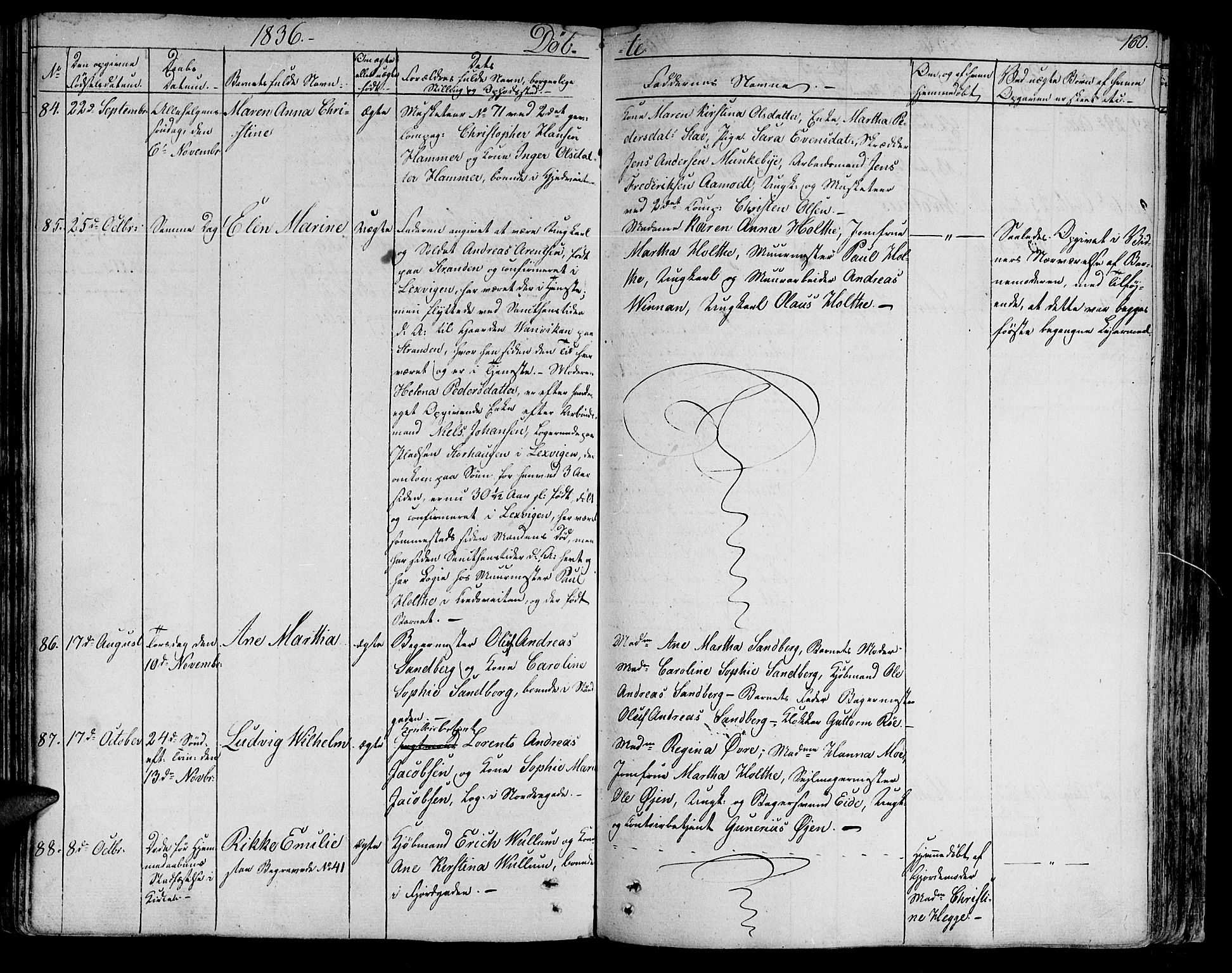 Ministerialprotokoller, klokkerbøker og fødselsregistre - Sør-Trøndelag, SAT/A-1456/602/L0108: Ministerialbok nr. 602A06, 1821-1839, s. 160