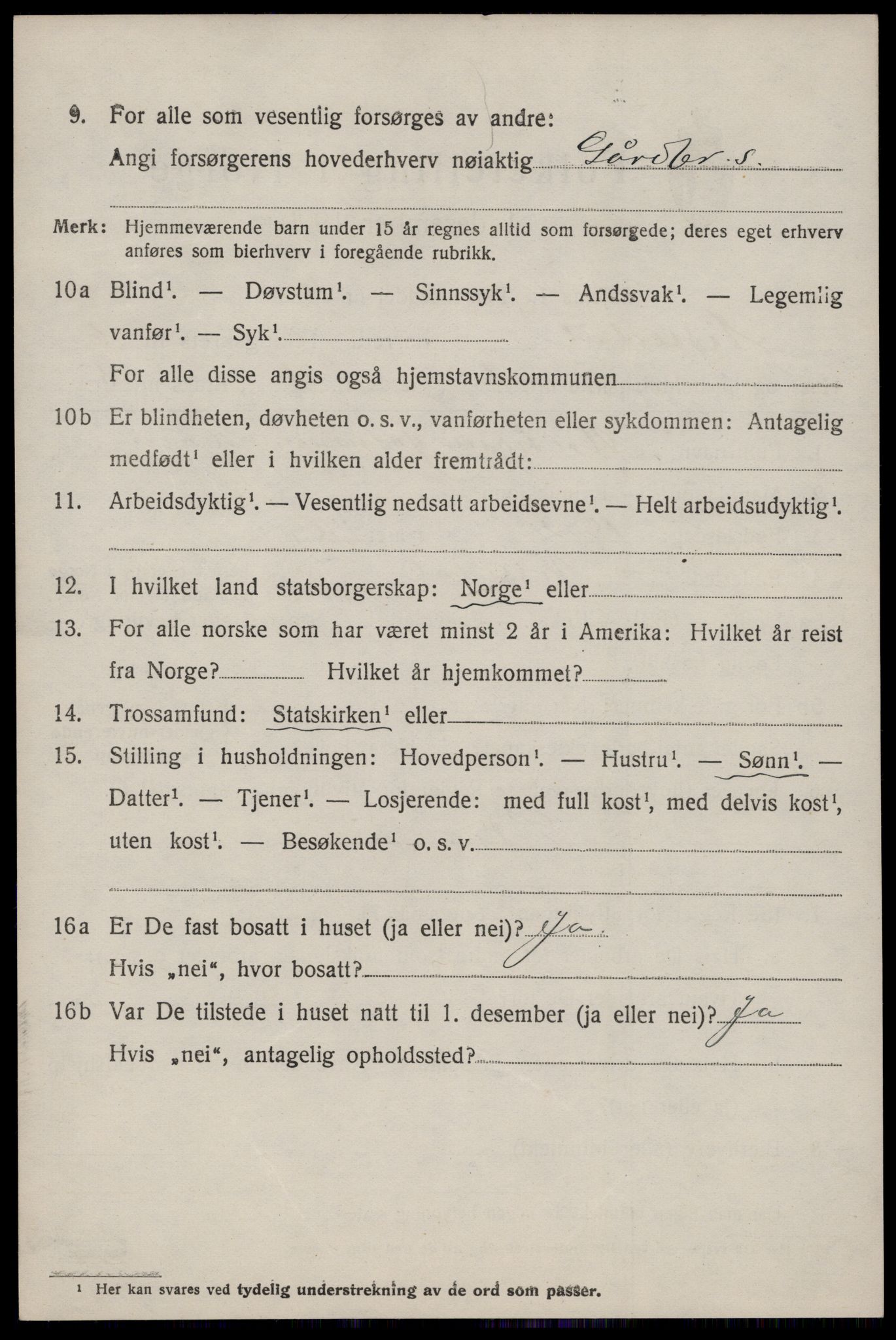 SAKO, Folketelling 1920 for 0830 Nissedal herred, 1920, s. 2290