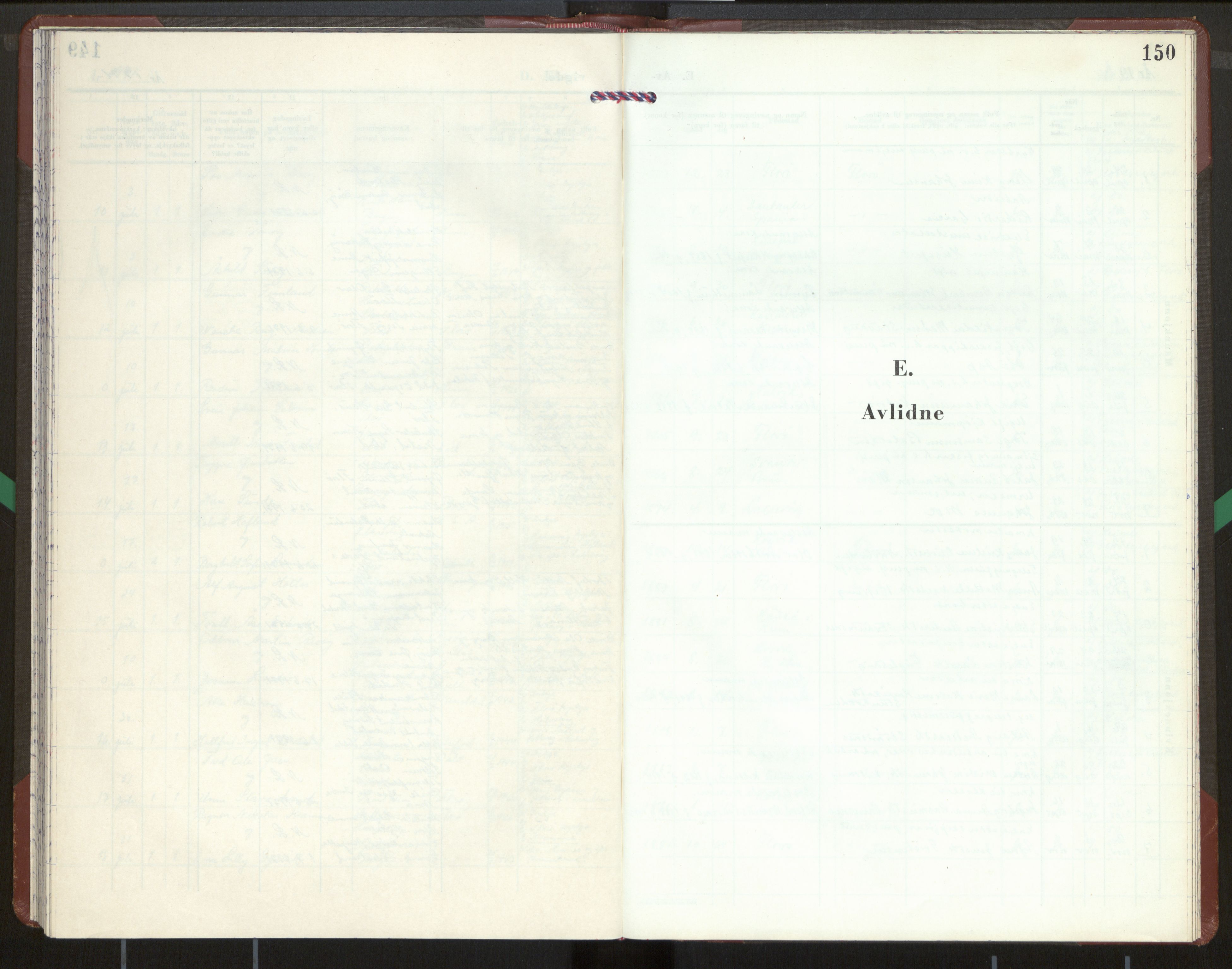 Kinn sokneprestembete, SAB/A-80801/H/Hab/Habb/L0002: Klokkerbok nr. B 2, 1959-1971, s. 150