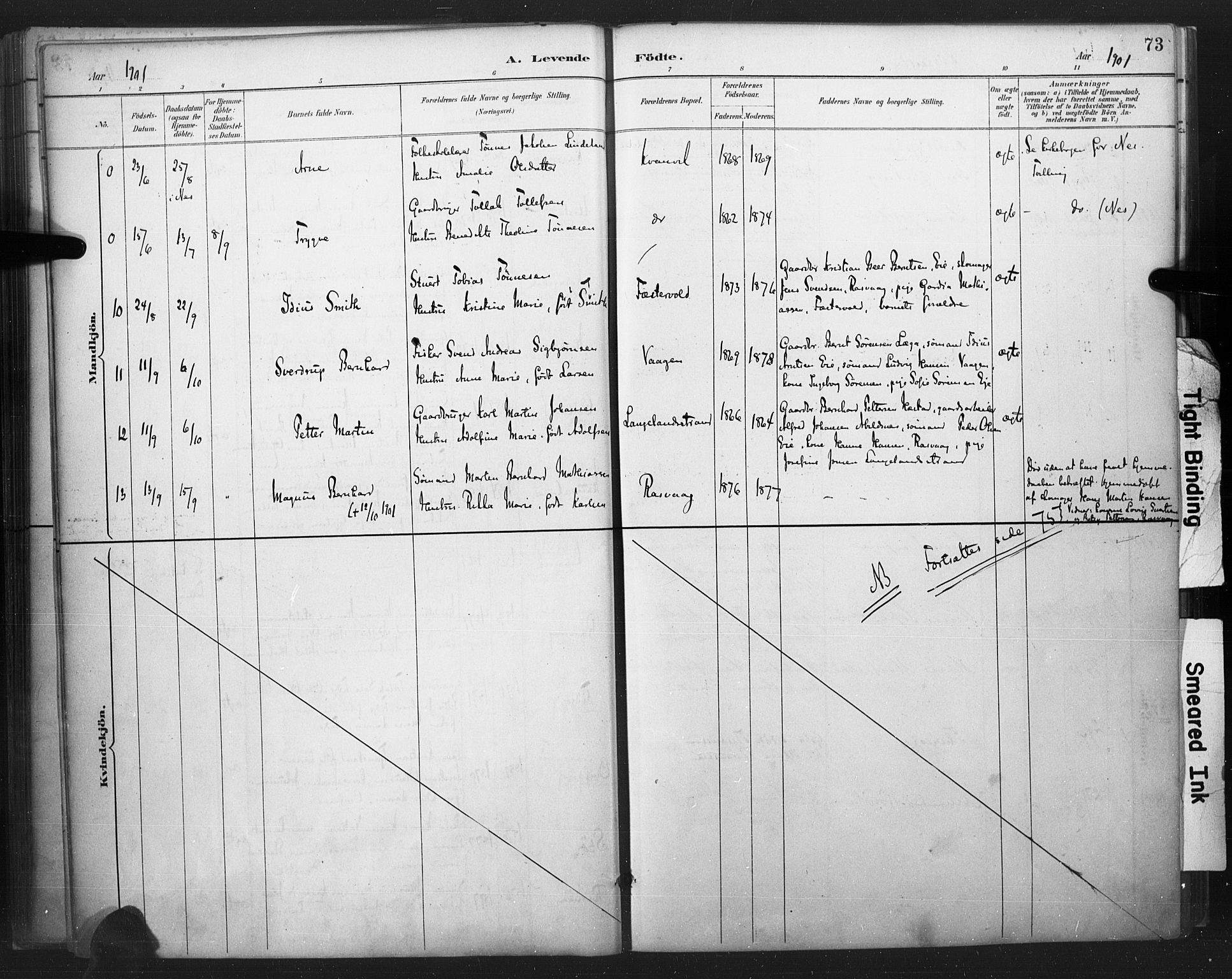 Flekkefjord sokneprestkontor, AV/SAK-1111-0012/F/Fa/Fab/L0006: Ministerialbok nr. A 6, 1886-1901, s. 73