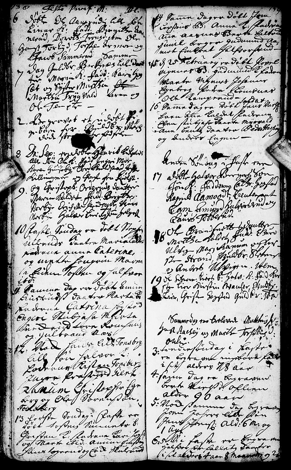 Aurskog prestekontor Kirkebøker, SAO/A-10304a/F/Fa/L0001: Ministerialbok nr. I 1, 1707-1735, s. 138-139