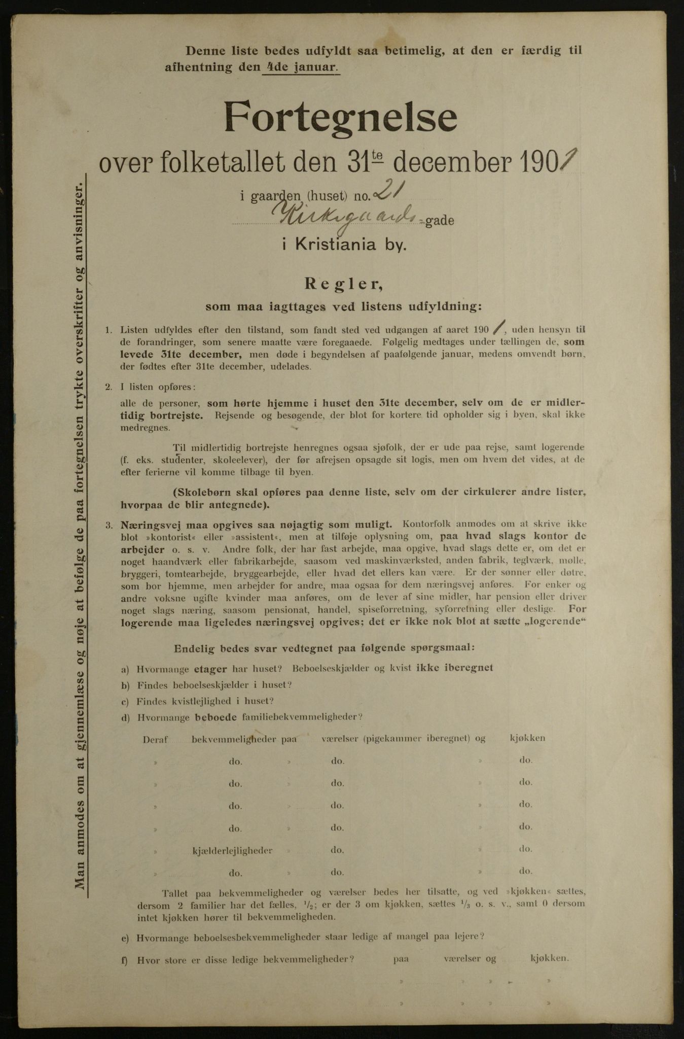 OBA, Kommunal folketelling 31.12.1901 for Kristiania kjøpstad, 1901, s. 7878