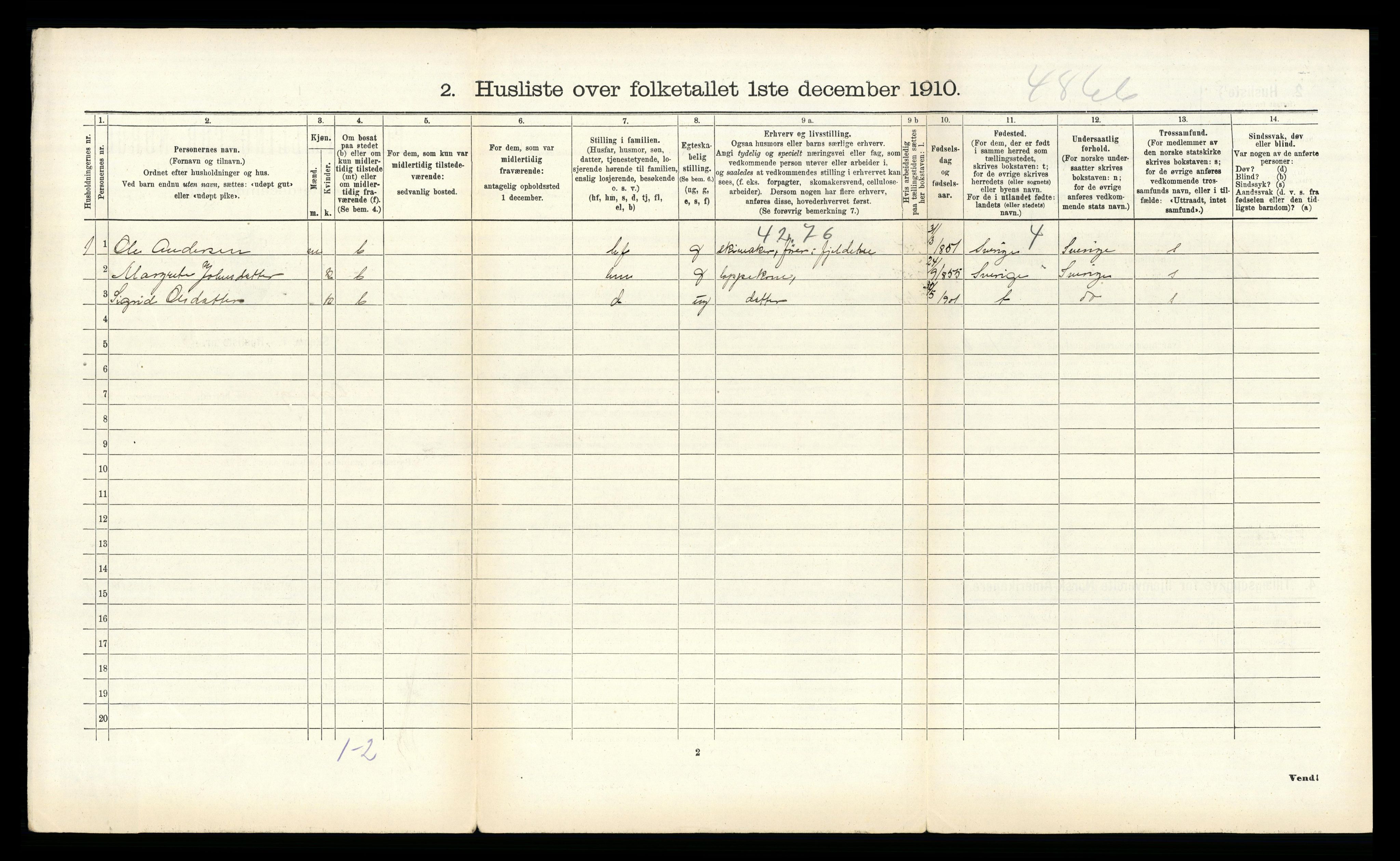 RA, Folketelling 1910 for 1742 Grong herred, 1910, s. 821