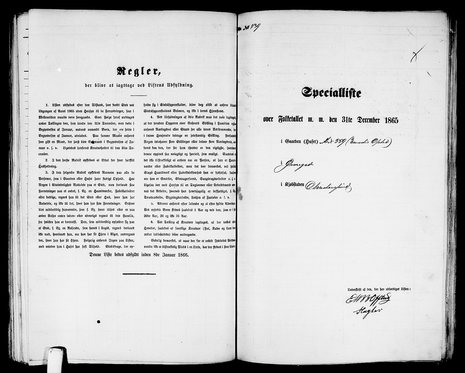 RA, Folketelling 1865 for 1503B Kristiansund prestegjeld, Kristiansund kjøpstad, 1865, s. 893