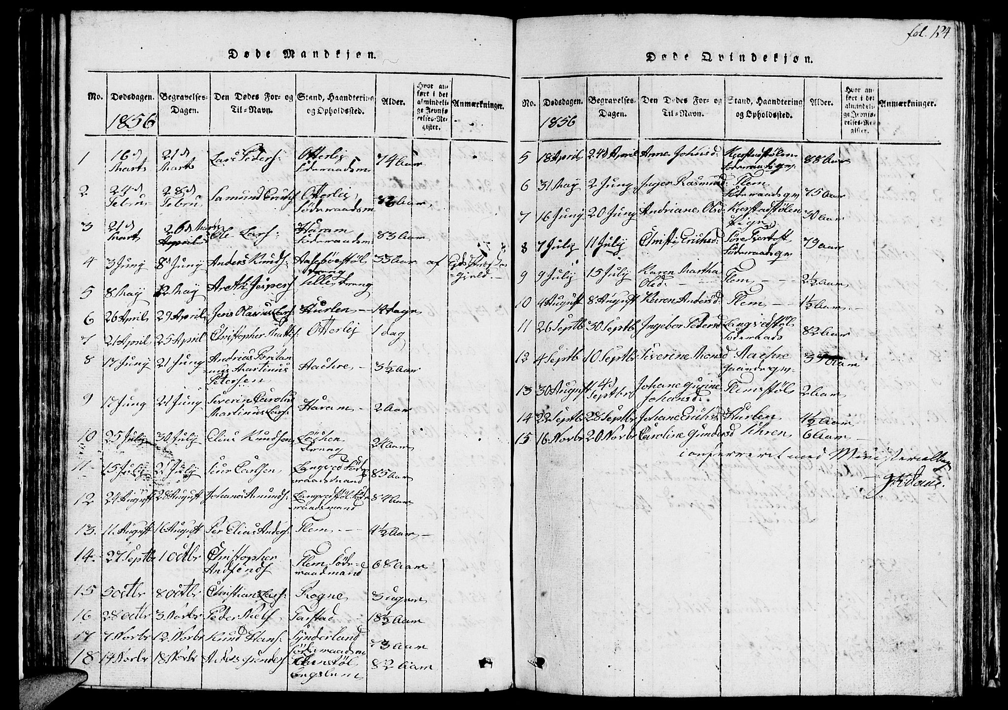 Ministerialprotokoller, klokkerbøker og fødselsregistre - Møre og Romsdal, AV/SAT-A-1454/536/L0506: Klokkerbok nr. 536C01, 1818-1859, s. 124