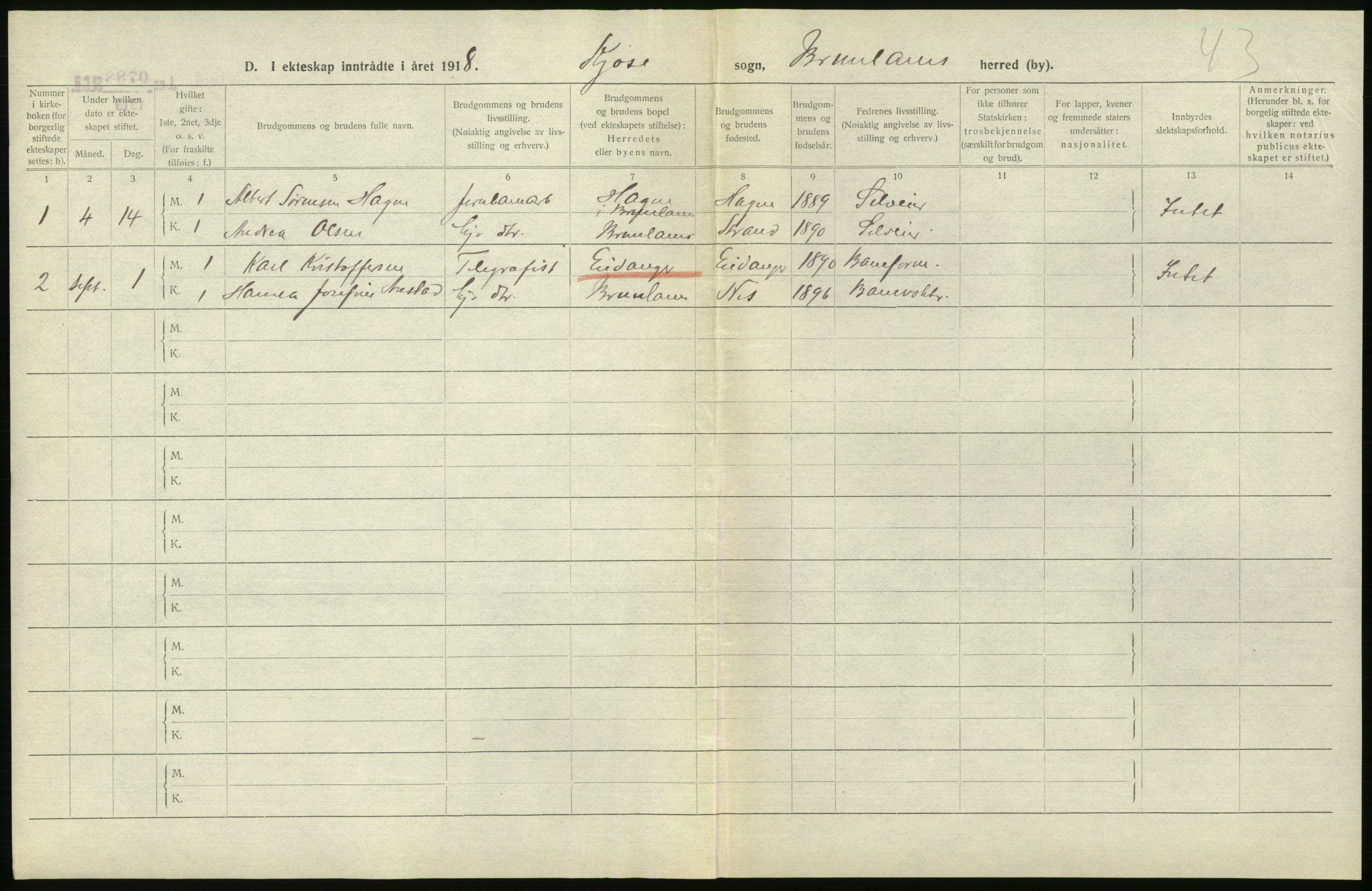 Statistisk sentralbyrå, Sosiodemografiske emner, Befolkning, RA/S-2228/D/Df/Dfb/Dfbh/L0022: Vestfold fylke: Gifte, dødfødte. Bygder og byer., 1918, s. 146