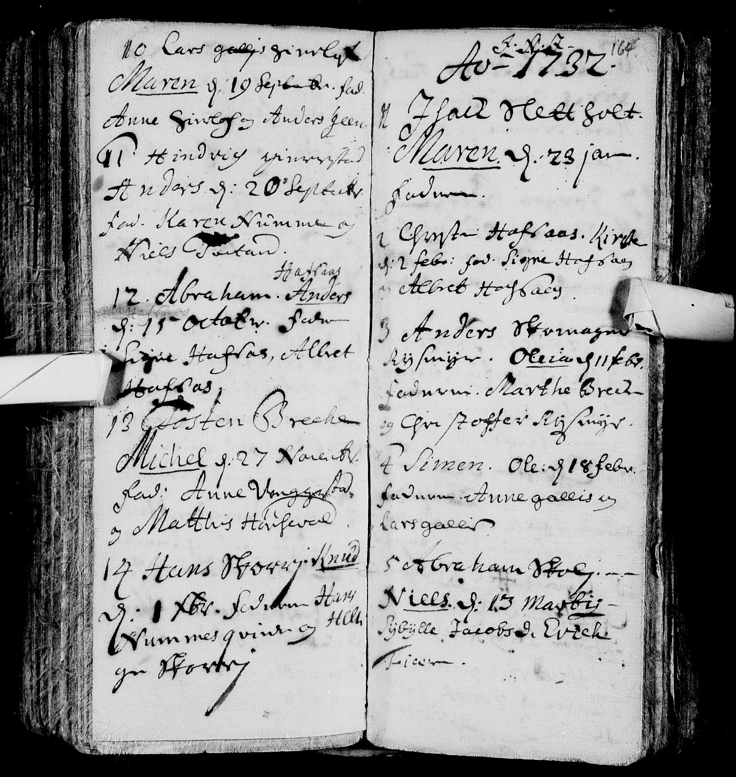 Andebu kirkebøker, AV/SAKO-A-336/F/Fa/L0001: Ministerialbok nr. I 1 /2, 1623-1738, s. 164