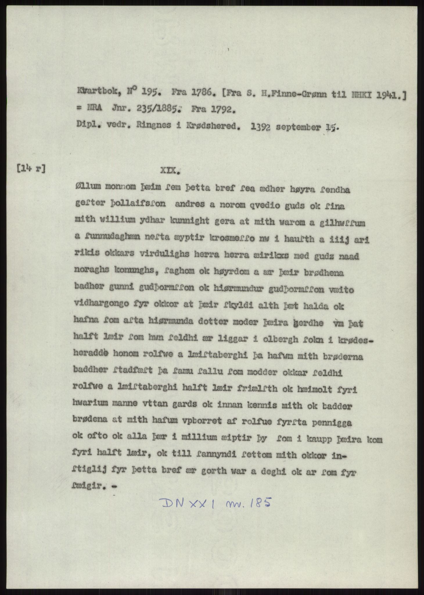 Samlinger til kildeutgivelse, Diplomavskriftsamlingen, AV/RA-EA-4053/H/Ha, s. 847