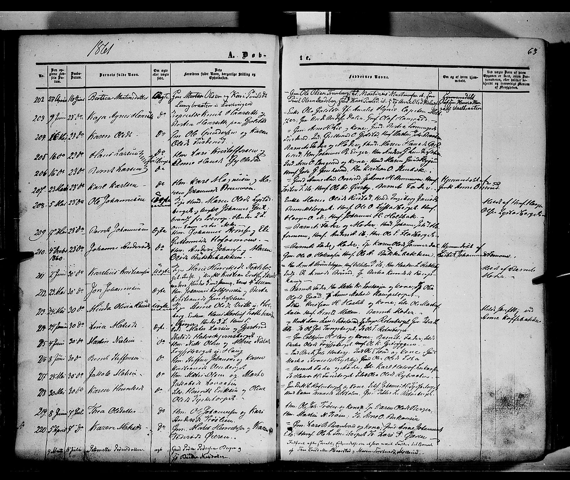 Grue prestekontor, AV/SAH-PREST-036/H/Ha/Haa/L0009: Ministerialbok nr. 9, 1859-1863, s. 63