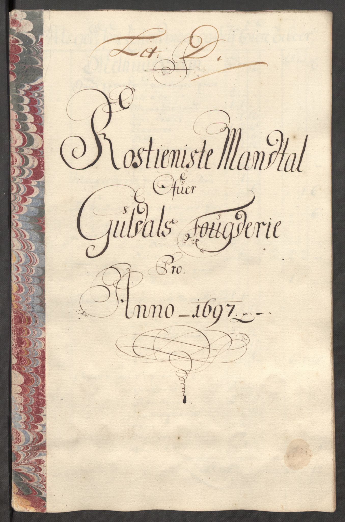 Rentekammeret inntil 1814, Reviderte regnskaper, Fogderegnskap, AV/RA-EA-4092/R60/L3947: Fogderegnskap Orkdal og Gauldal, 1697, s. 349