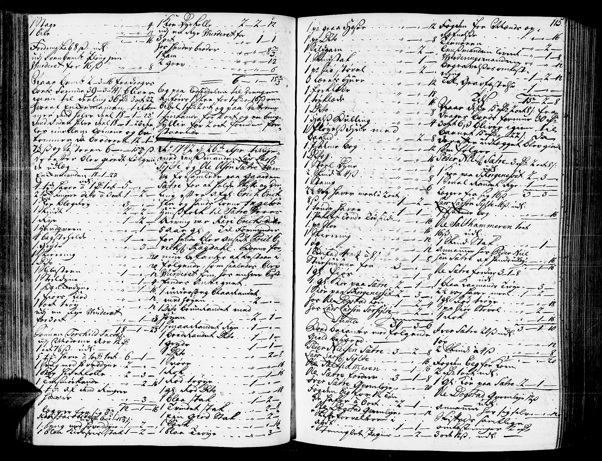 Romsdal sorenskriveri, AV/SAT-A-4149/1/3/3A/L0007: Skifteprotokoll, 1740-1751, s. 114b-115a