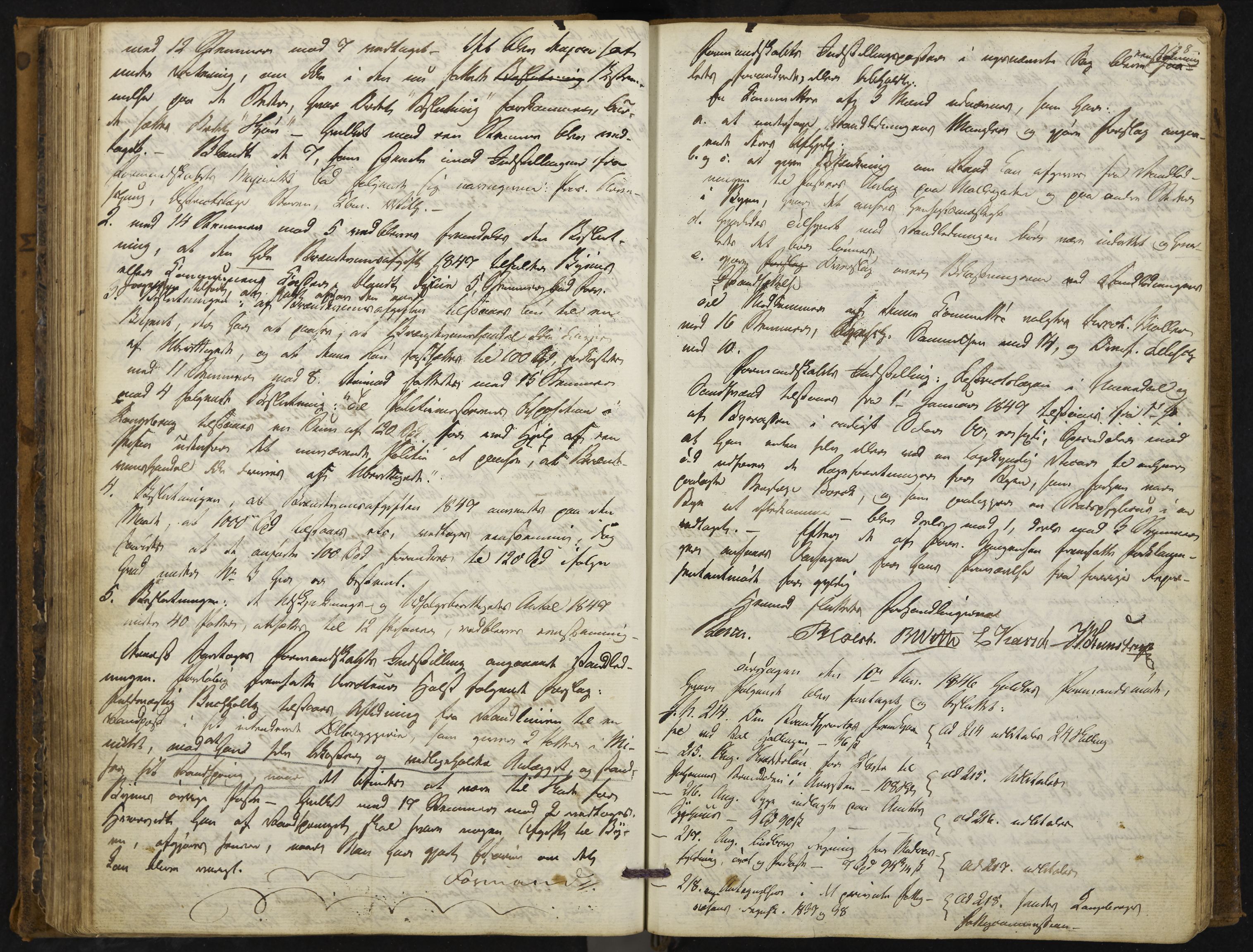 Kongsberg formannskap og sentraladministrasjon, IKAK/0604021-1/A/L0001: Møtebok med register, 1837-1849, s. 128