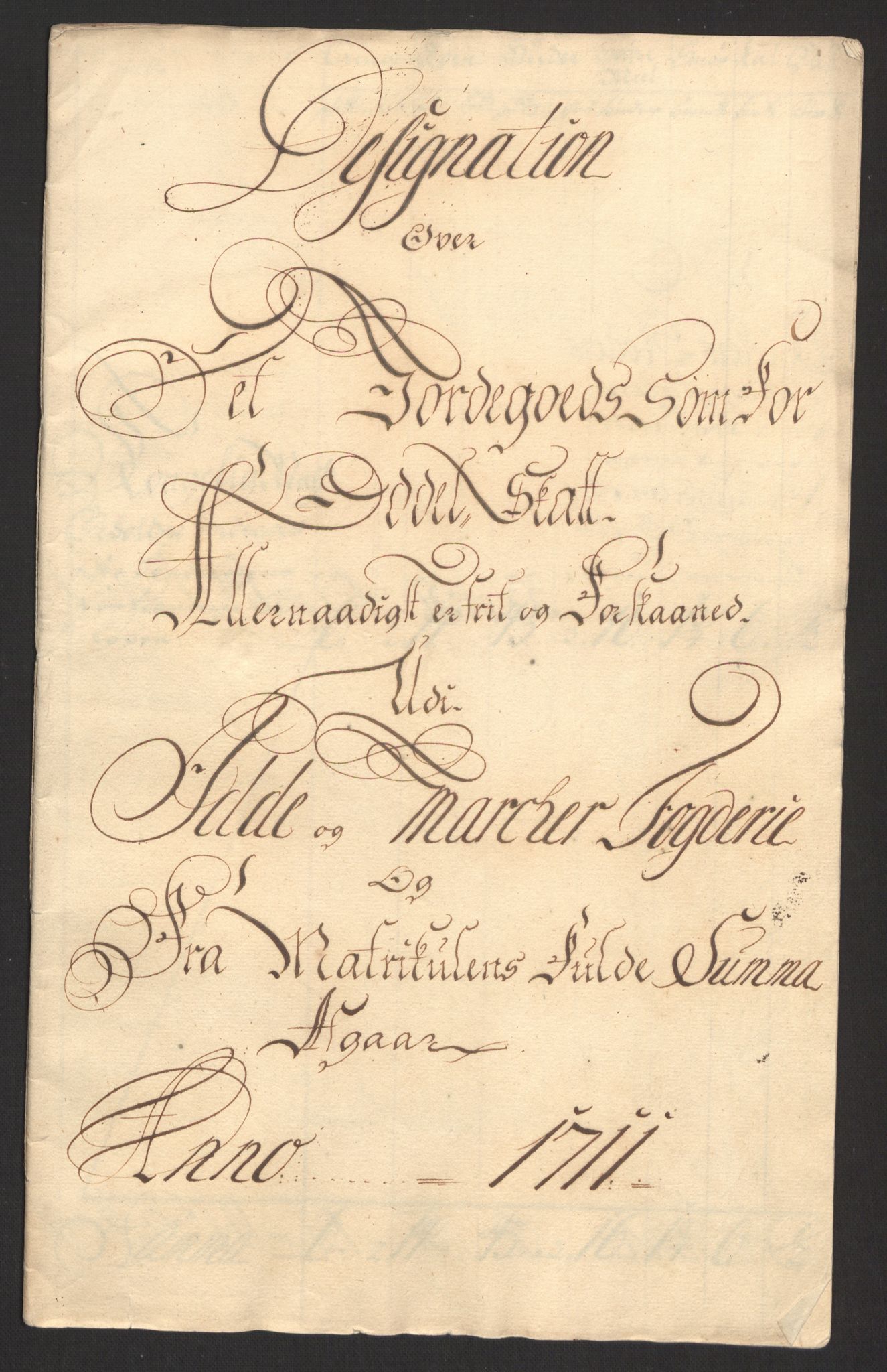 Rentekammeret inntil 1814, Reviderte regnskaper, Fogderegnskap, RA/EA-4092/R01/L0020: Fogderegnskap Idd og Marker, 1711, s. 132