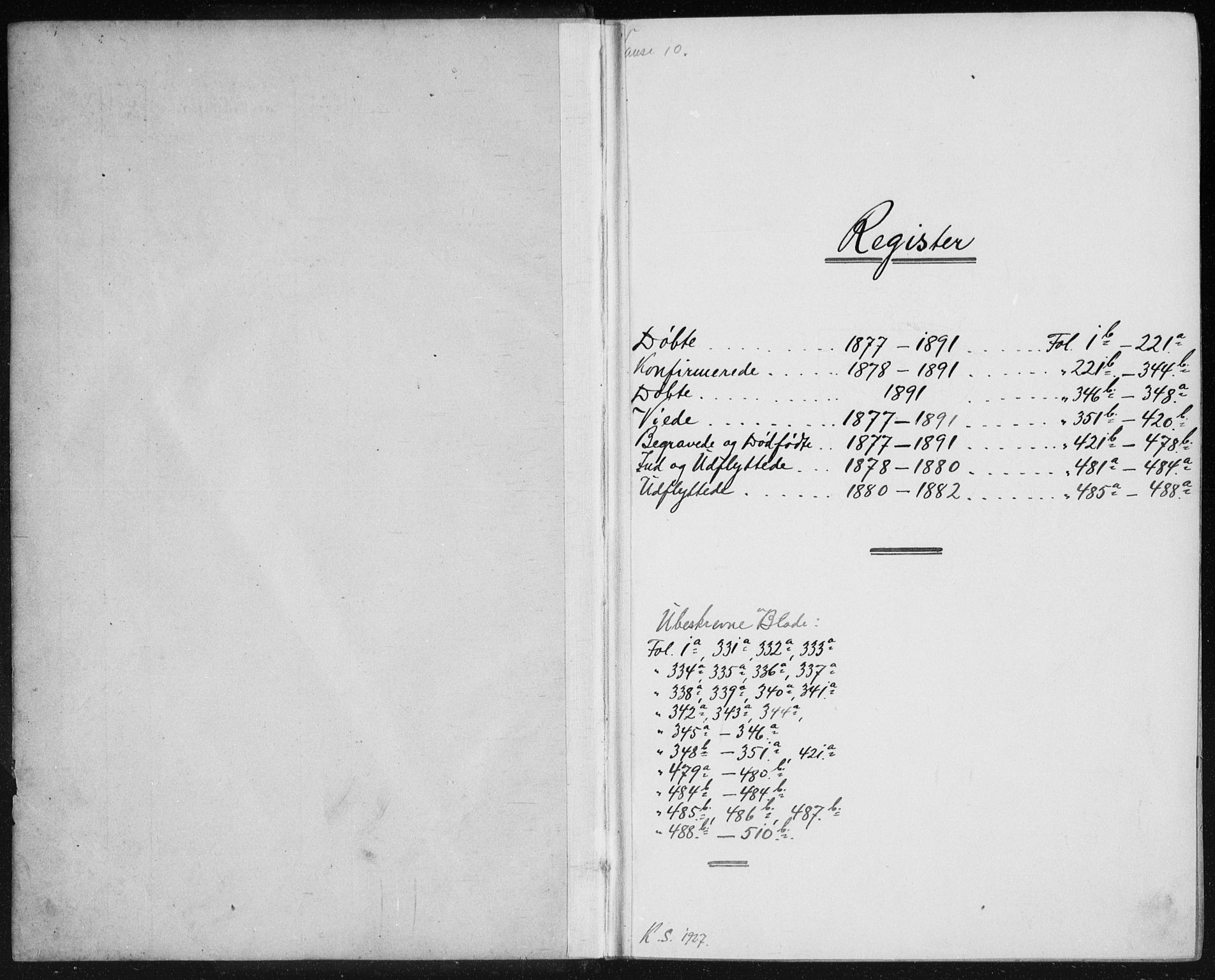 Lista sokneprestkontor, SAK/1111-0027/F/Fb/L0004: Klokkerbok nr. B 4, 1877-1891