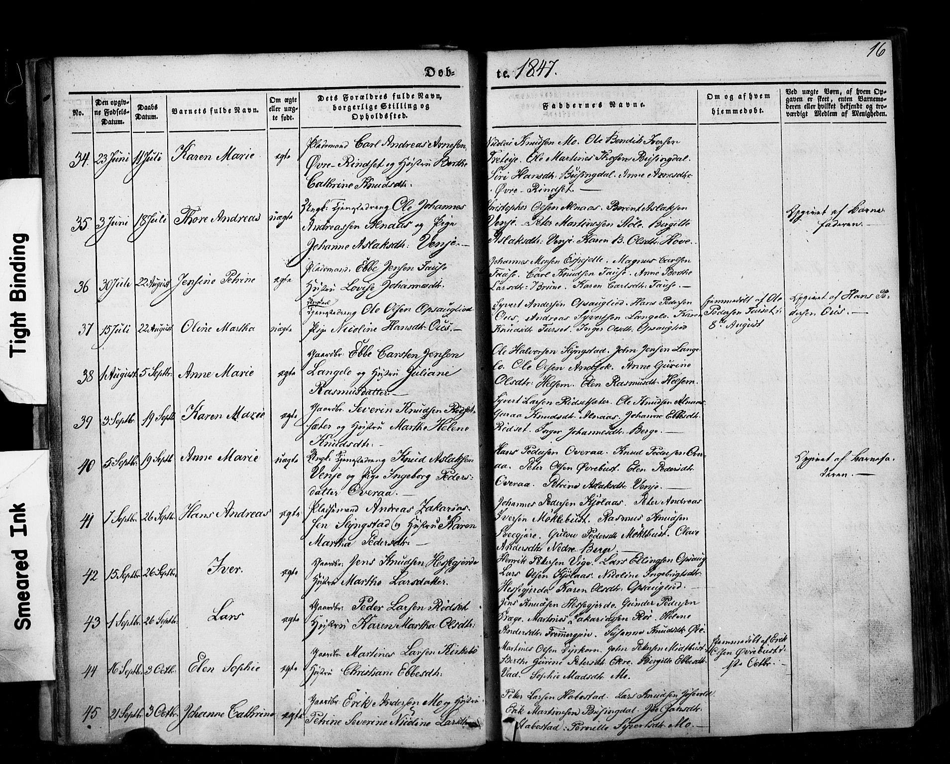 Ministerialprotokoller, klokkerbøker og fødselsregistre - Møre og Romsdal, AV/SAT-A-1454/520/L0275: Ministerialbok nr. 520A05, 1844-1881, s. 16