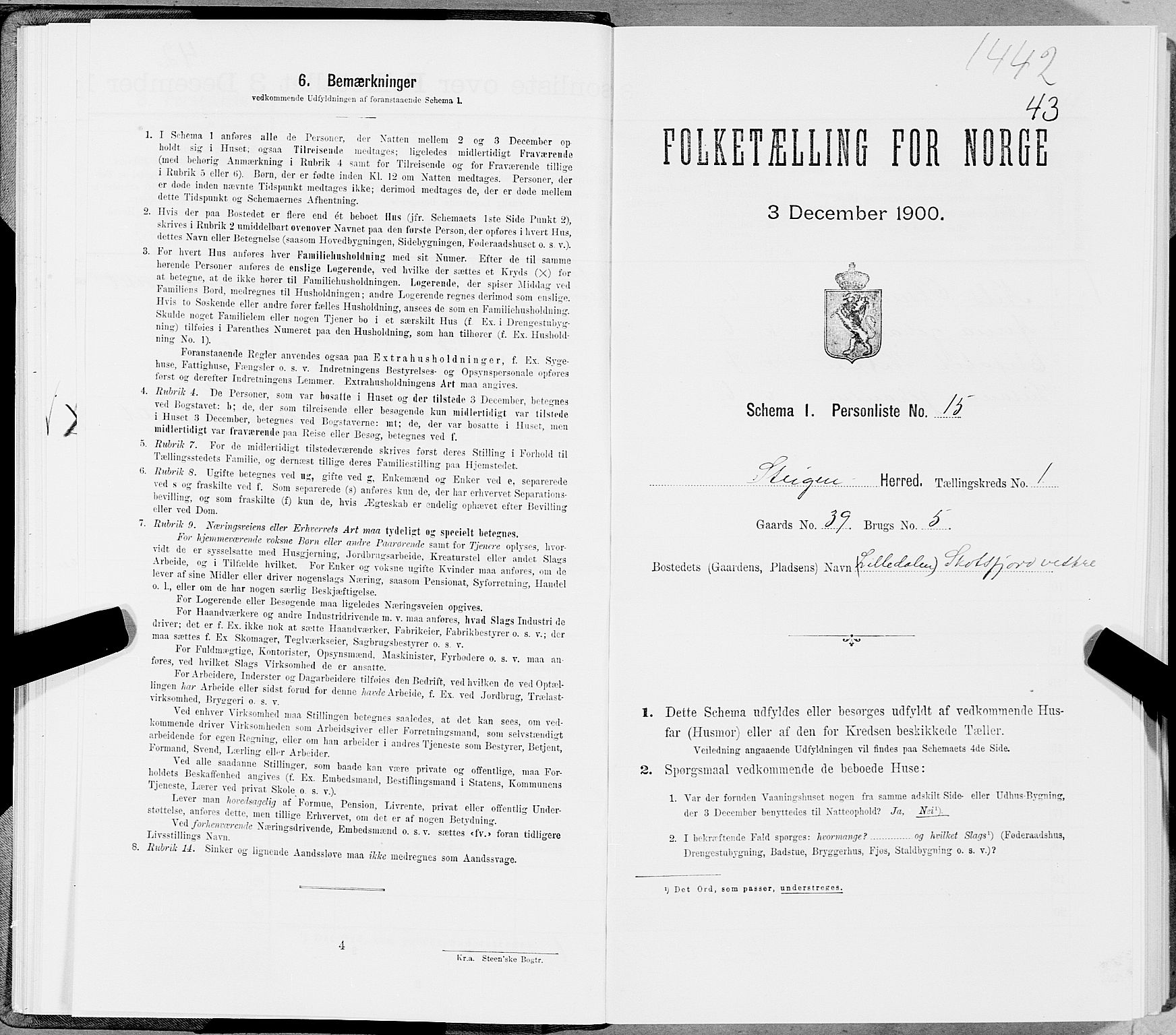 SAT, Folketelling 1900 for 1848 Steigen herred, 1900, s. 68