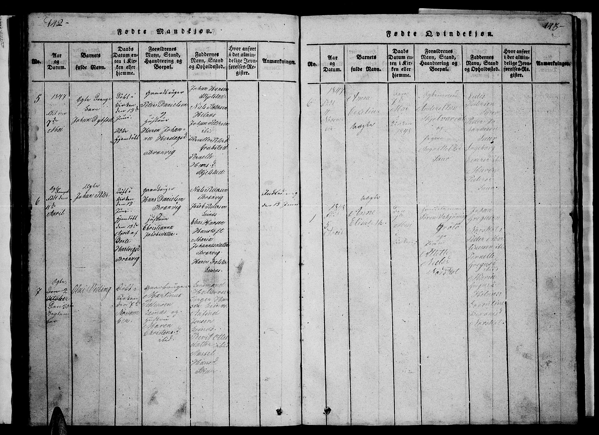 Ministerialprotokoller, klokkerbøker og fødselsregistre - Nordland, AV/SAT-A-1459/857/L0826: Klokkerbok nr. 857C01, 1821-1852, s. 142-143