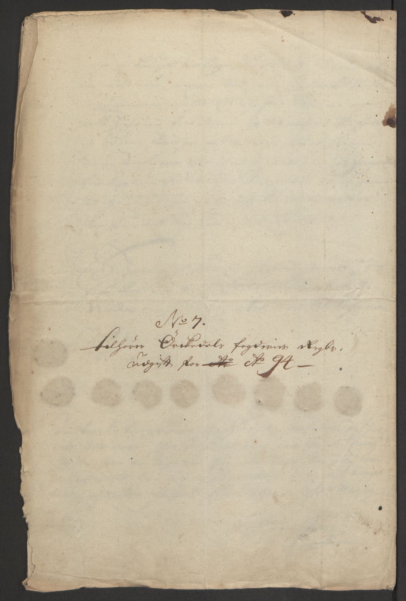 Rentekammeret inntil 1814, Reviderte regnskaper, Fogderegnskap, AV/RA-EA-4092/R60/L3944: Fogderegnskap Orkdal og Gauldal, 1694, s. 197