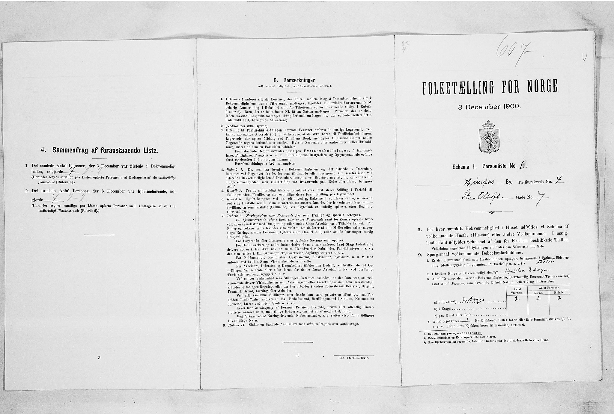 RA, Folketelling 1900 for 0601 Hønefoss kjøpstad, 1900, s. 391
