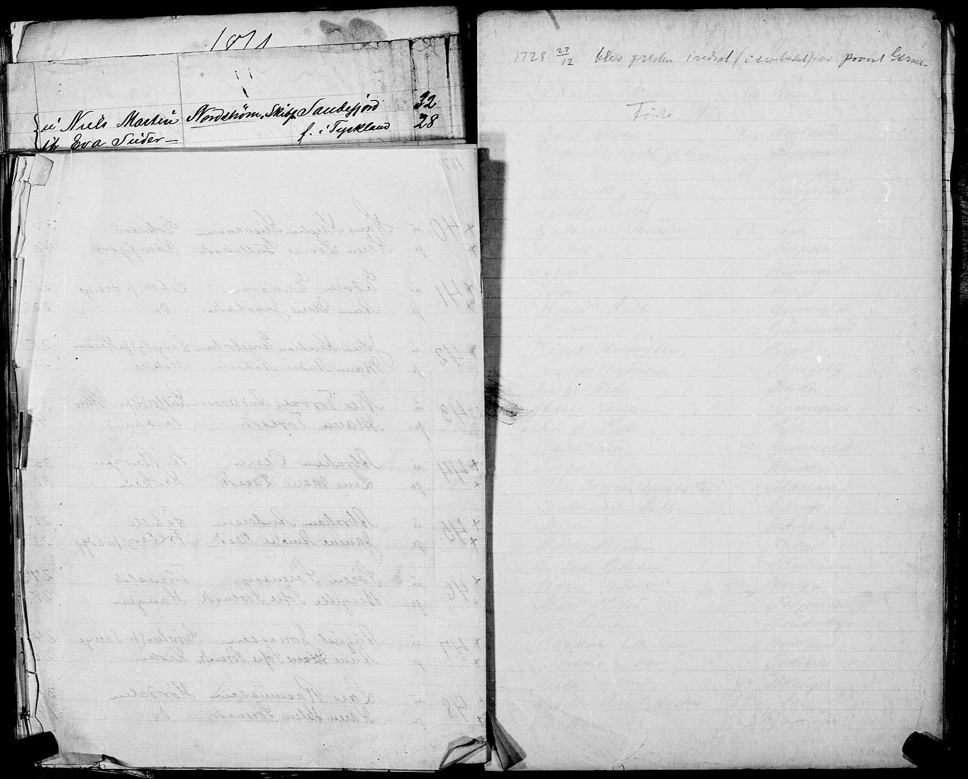 Sandar sokneprestkontor, AV/SAKO-A-242/Y/Ya/L0006: Annen kirkebok nr. 1 /1, 1709-1871