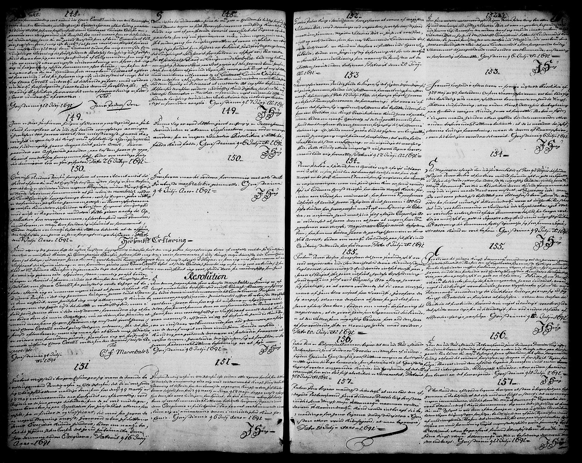 Stattholderembetet 1572-1771, AV/RA-EA-2870/Ad/L0004: Supplikasjons- og resolusjonsprotokoll, 1683-1691, s. 210b-211a