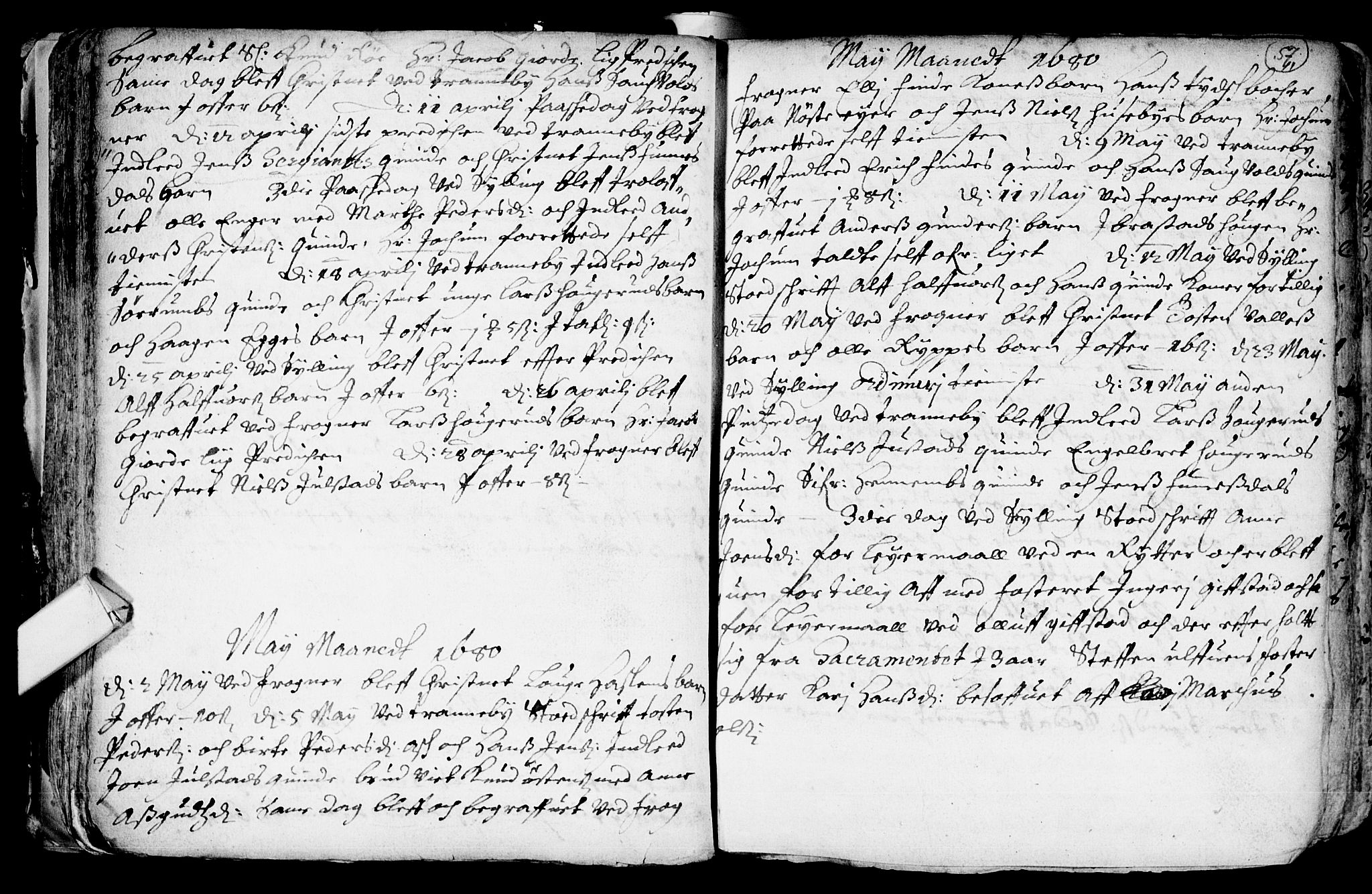 Lier kirkebøker, AV/SAKO-A-230/F/Fa/L0001: Ministerialbok nr. I 1, 1672-1701, s. 57