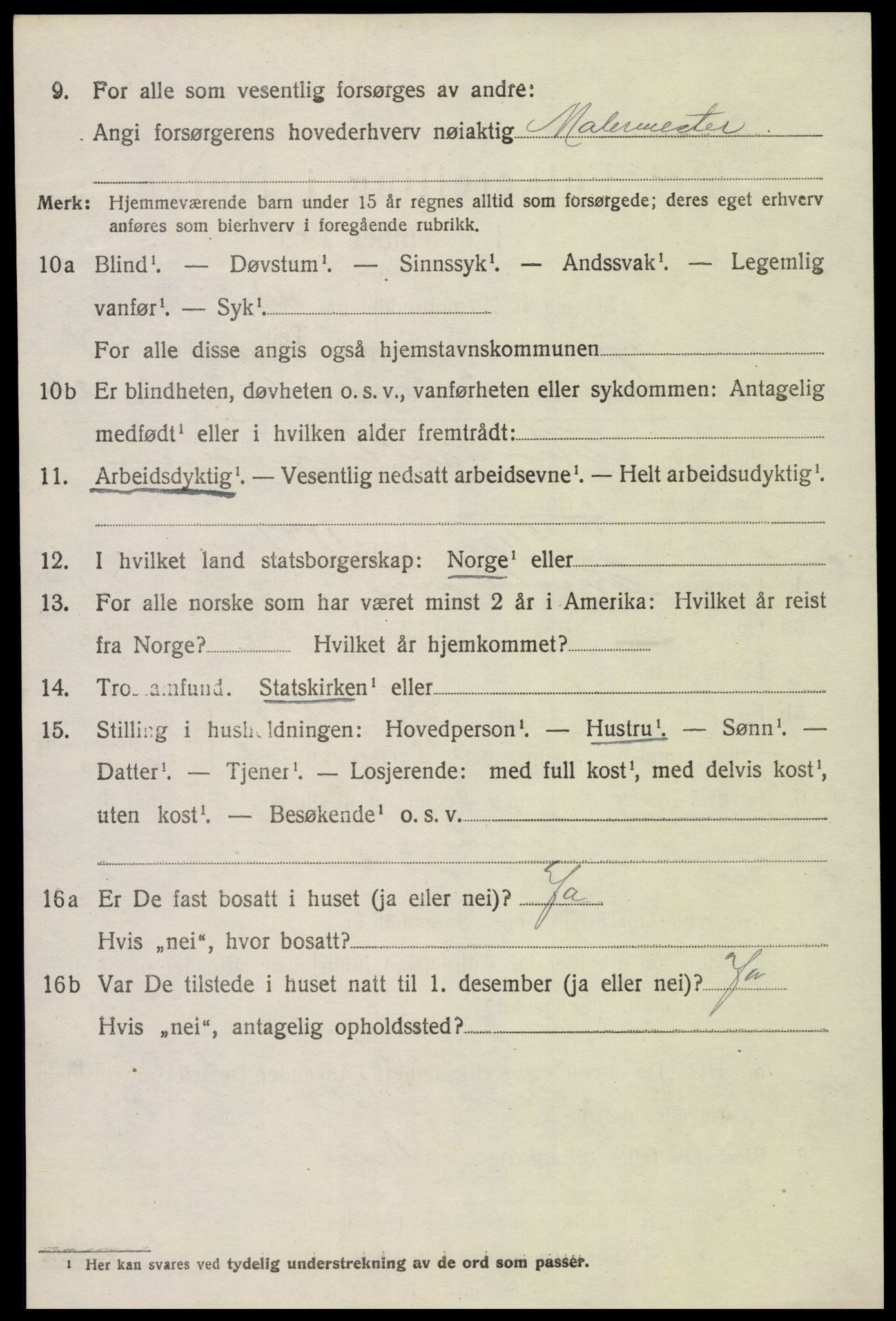 SAK, Folketelling 1920 for 0937 Evje herred, 1920, s. 2345