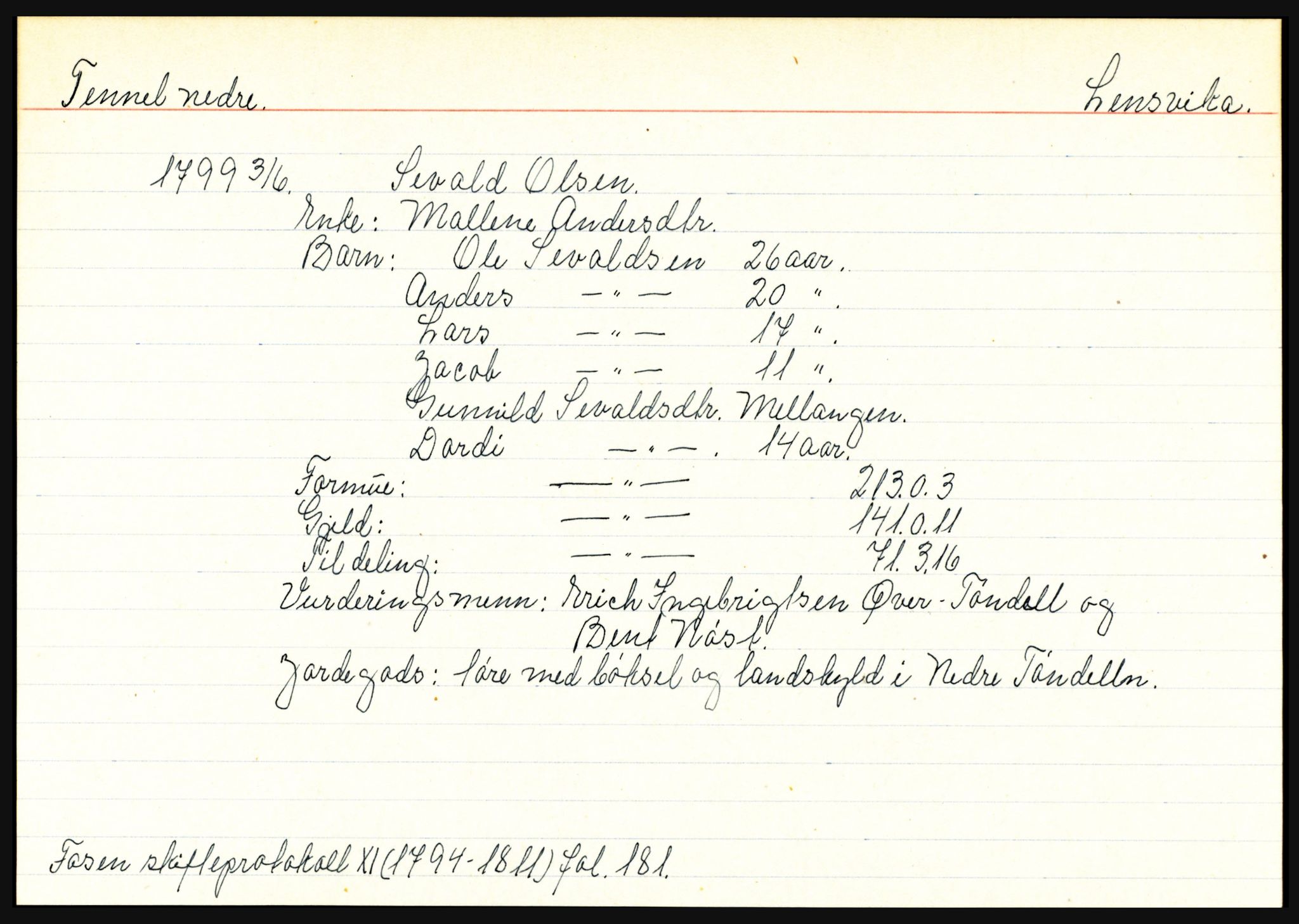 Fosen sorenskriveri, AV/SAT-A-1107/1/3, 1681-1823, s. 6227