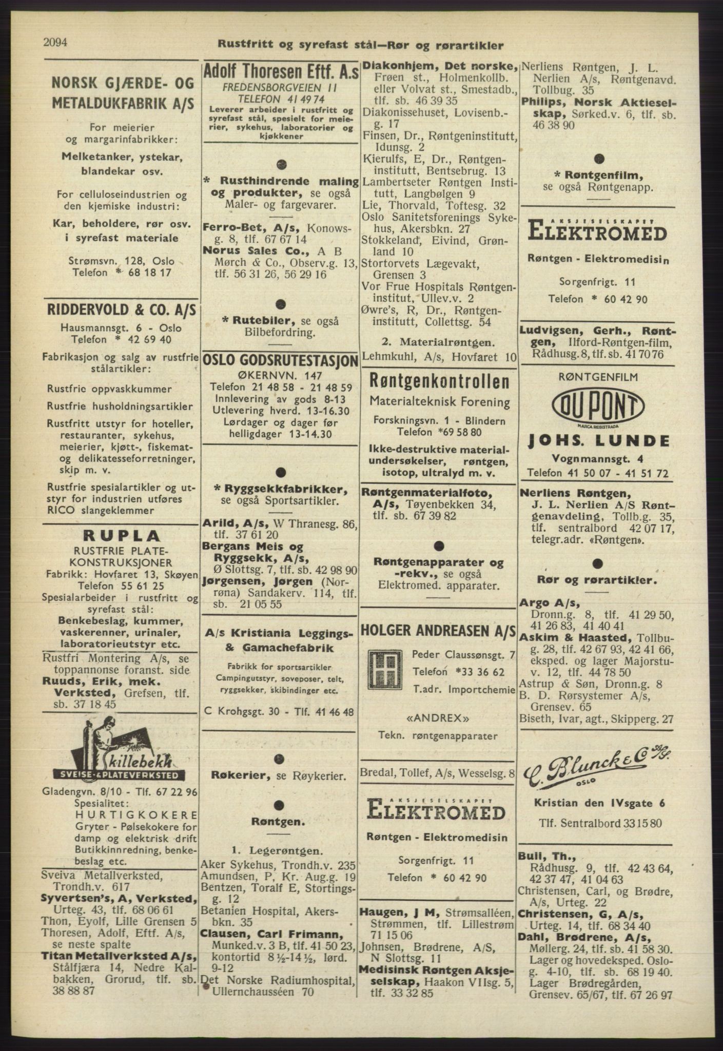 Kristiania/Oslo adressebok, PUBL/-, 1960-1961, s. 2094