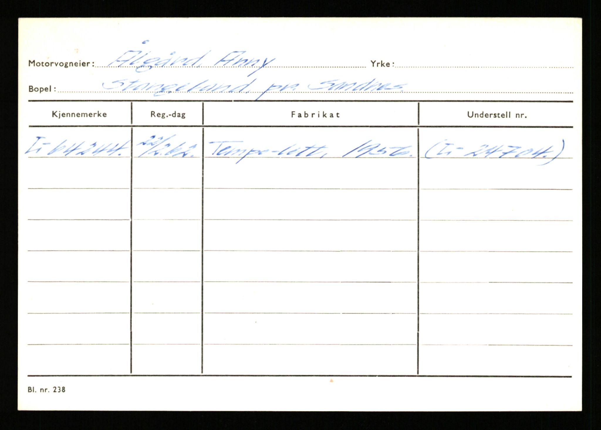 Stavanger trafikkstasjon, AV/SAST-A-101942/0/H/L0044: Øksna - Åmo, 1930-1971, s. 2378