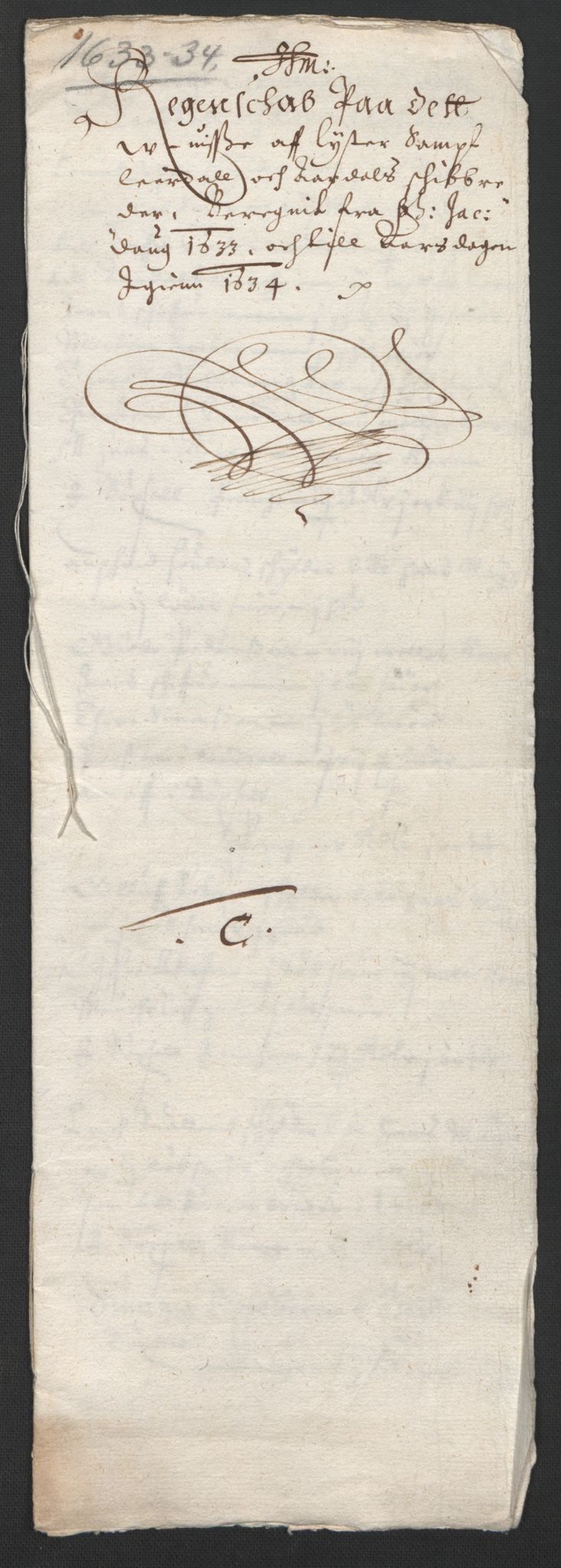 Rentekammeret inntil 1814, Reviderte regnskaper, Lensregnskaper, RA/EA-5023/R/Rb/Rbt/L0064: Bergenhus len, 1633-1634