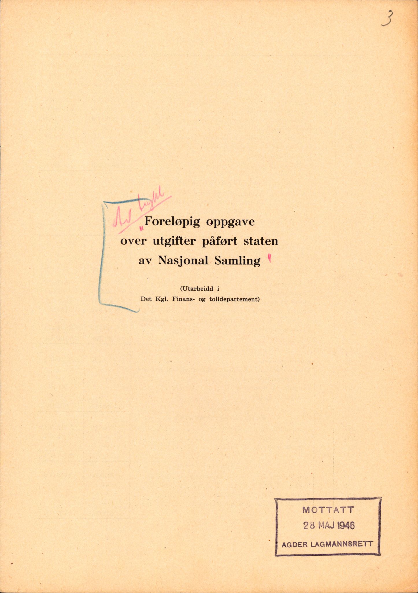 Landssvikarkivet, Arendal politikammer, RA/S-3138-25/D/Dc/L0029: Anr. 192/45, 1945-1951, s. 32