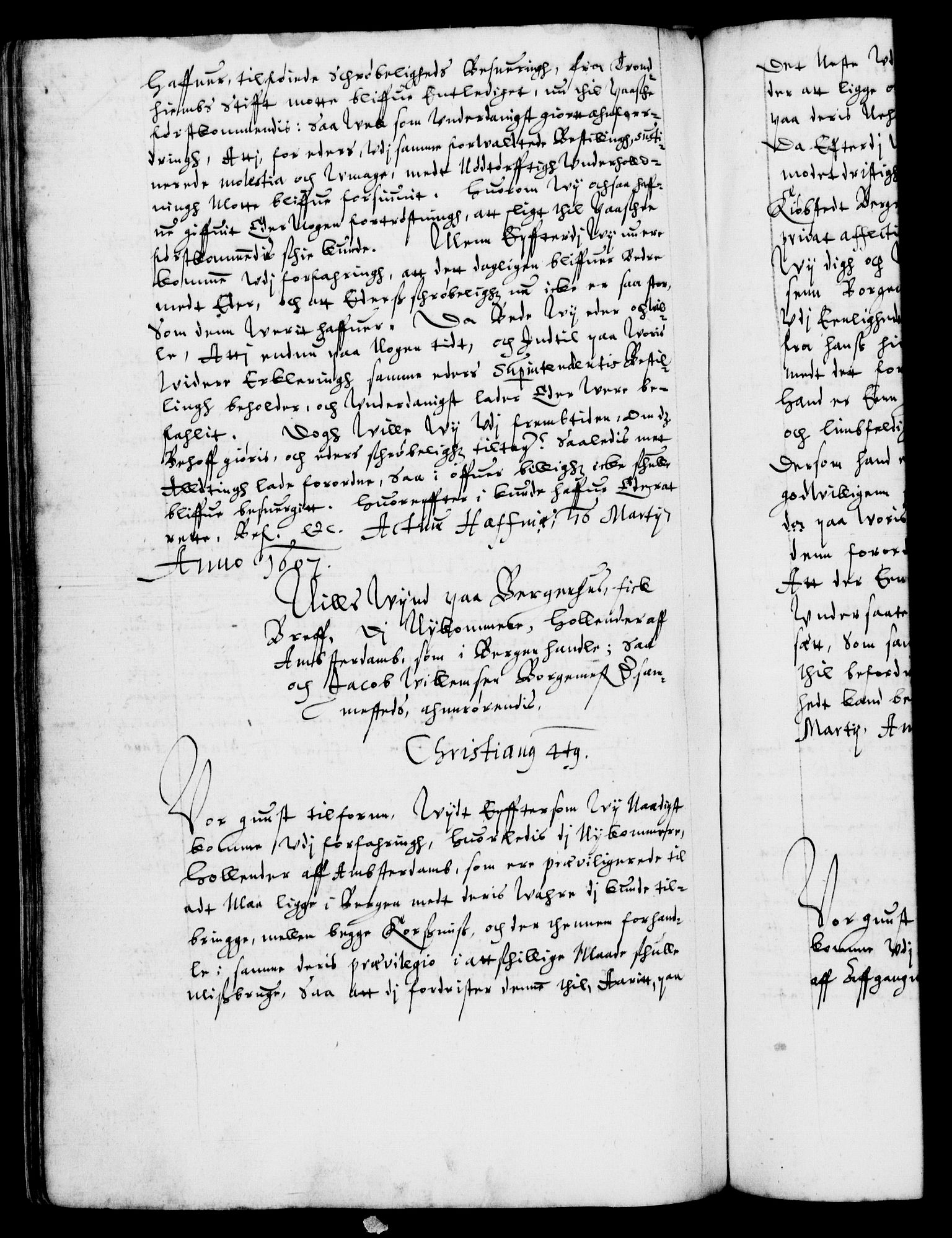 Danske Kanselli 1572-1799, AV/RA-EA-3023/F/Fc/Fca/Fcab/L0003: Norske tegnelser (mikrofilm), 1596-1616, s. 270b