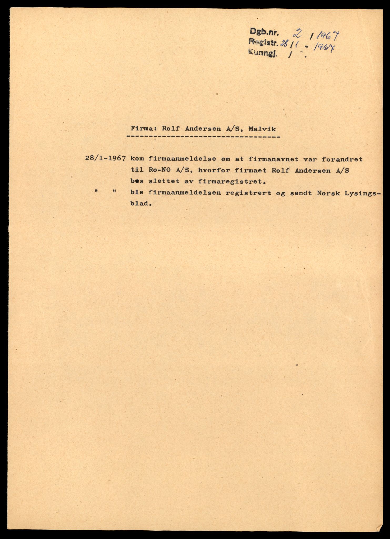 Midt-Trøndelag sorenskriveri, SAT/A-0016/2/J/Jd/Jdc/L0001: Bilag, aksjeselskap, A-E, 1944-1990, s. 1