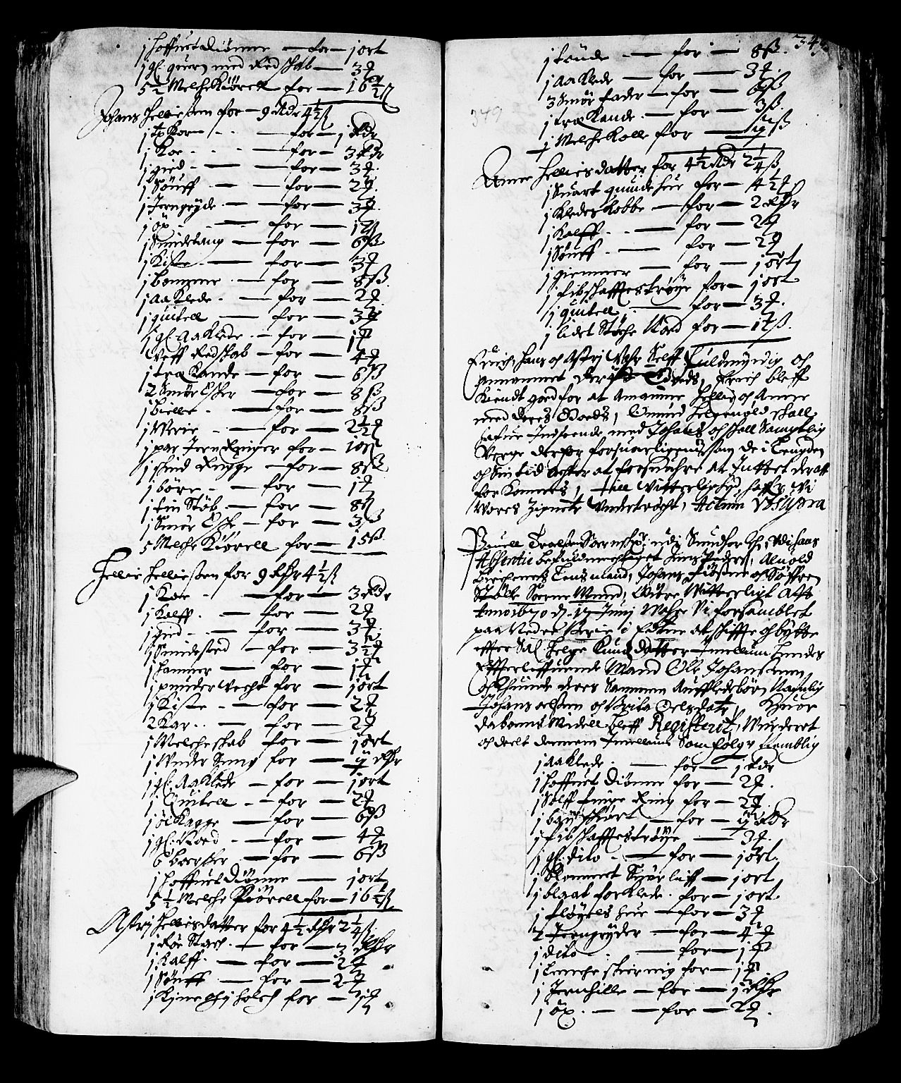 Sunnhordland sorenskrivar, SAB/A-2401/1/H/Ha/Haa/L0001: Skifteprotokollar. Register på kort. Fol. 240- ut, 1669-1673, s. 348b-349a