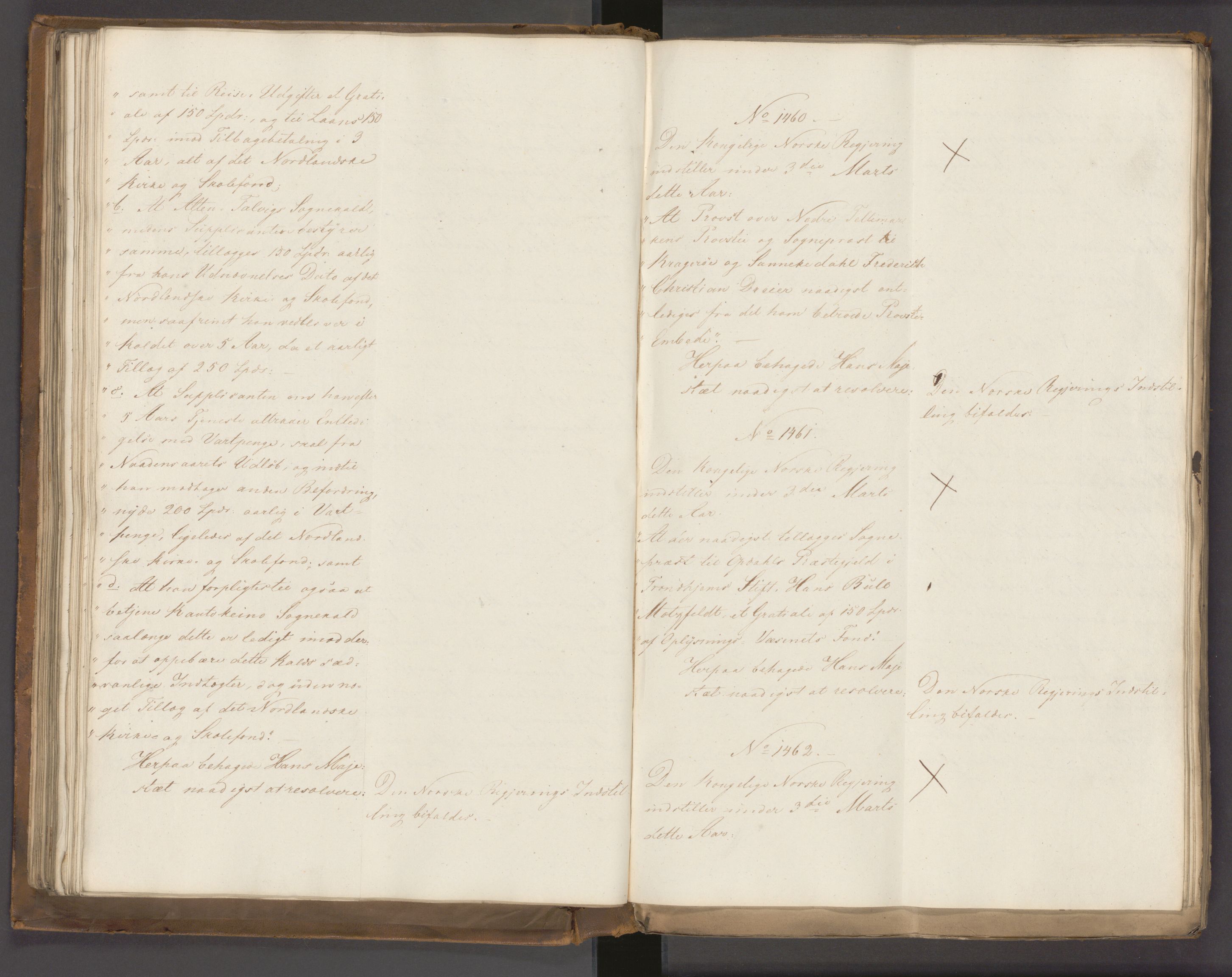 Statsrådssekretariatet, AV/RA-S-1001/A/Ab/L0022: Kgl. res. nr. 1210-1721, 1. halvår, 1826