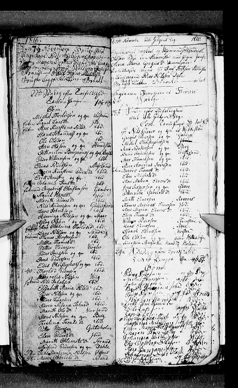 Kvæfjord sokneprestkontor, AV/SATØ-S-1323/G/Ga/Gab/L0001klokker: Klokkerbok nr. 1, 1806-1824