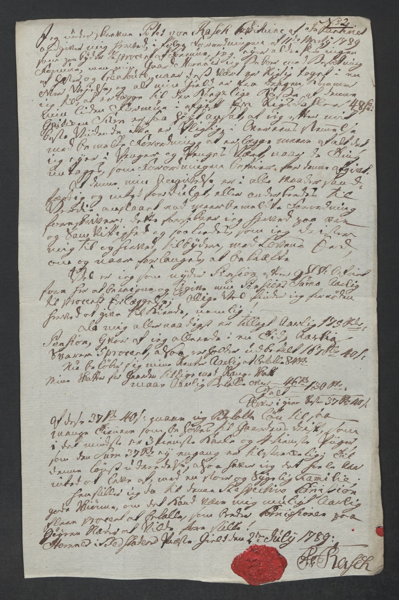 Rentekammeret inntil 1814, Reviderte regnskaper, Mindre regnskaper, AV/RA-EA-4068/Rf/Rfe/L0017: Inderøy fogderi, Jarlsberg grevskap, 1789, s. 137
