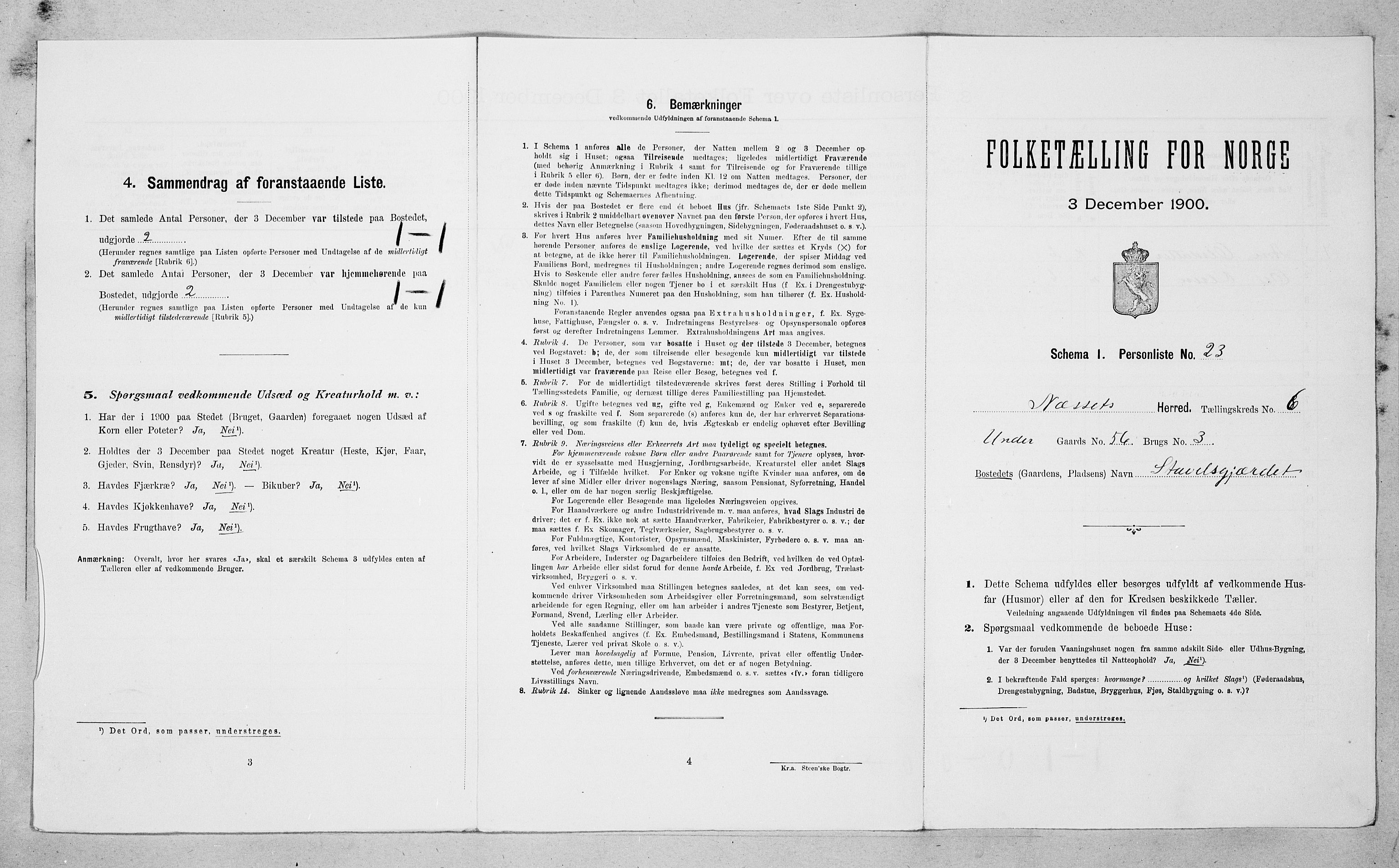 SAT, Folketelling 1900 for 1543 Nesset herred, 1900, s. 417