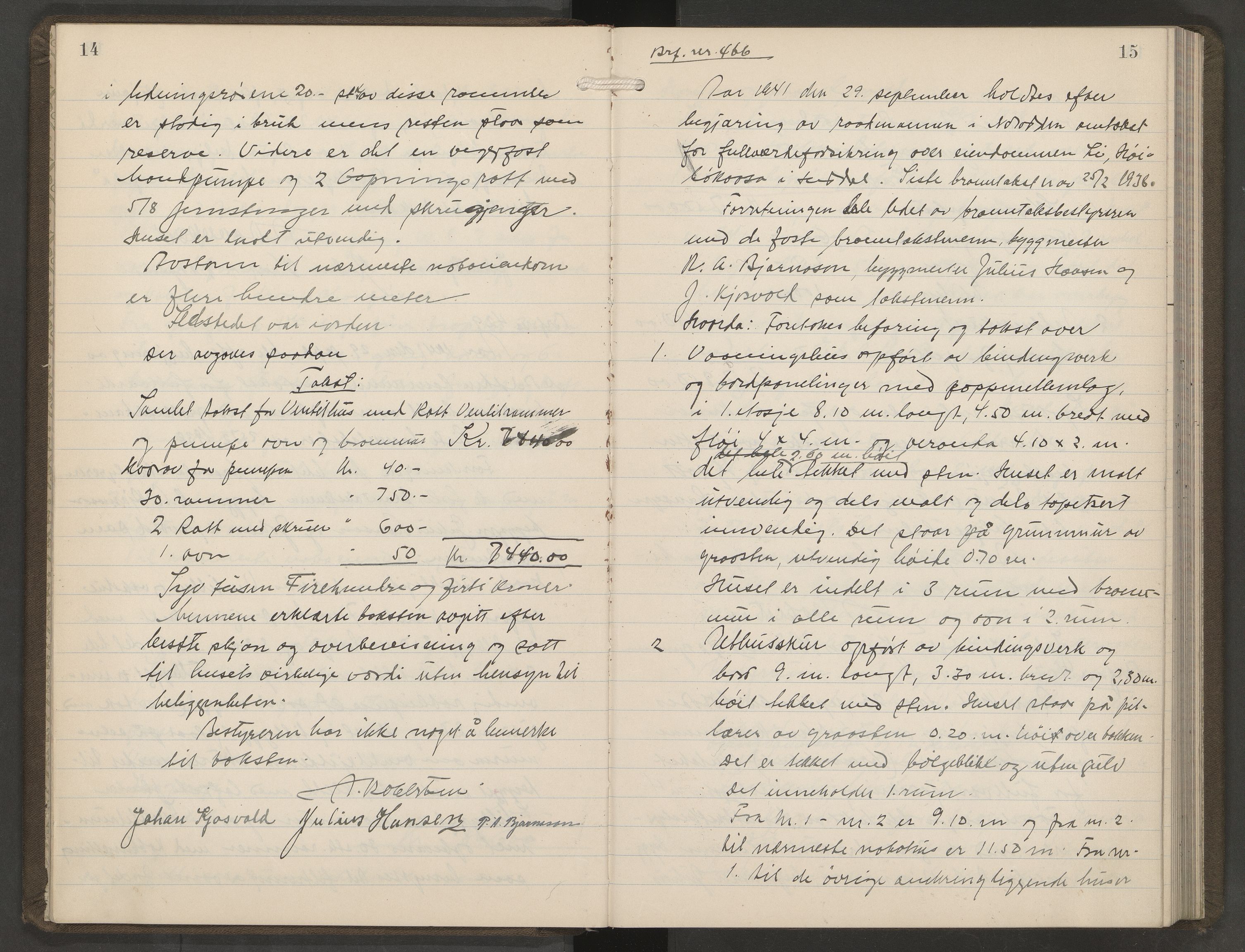 Heddal lensmannskontor, AV/SAKO-A-558/Y/Ye/Yec/L0004: Branntakstprotokoll, 1941-1947
