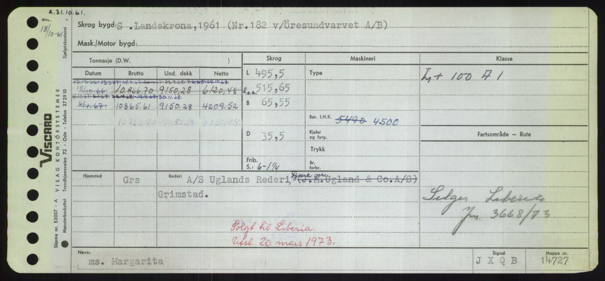 Sjøfartsdirektoratet med forløpere, Skipsmålingen, RA/S-1627/H/Hd/L0024: Fartøy, M-Mim, s. 209