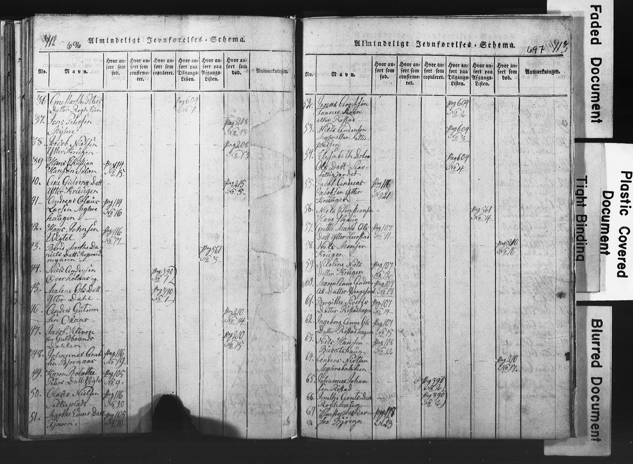 Ministerialprotokoller, klokkerbøker og fødselsregistre - Nord-Trøndelag, SAT/A-1458/701/L0017: Klokkerbok nr. 701C01, 1817-1825, s. 696-697