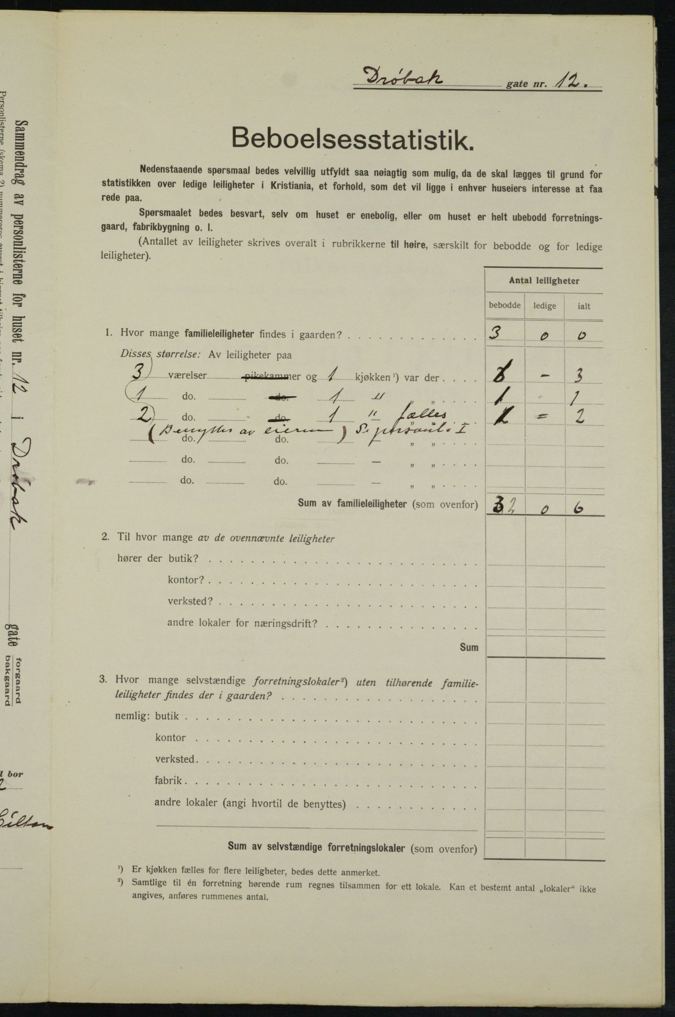 OBA, Kommunal folketelling 1.2.1913 for Kristiania, 1913, s. 17493