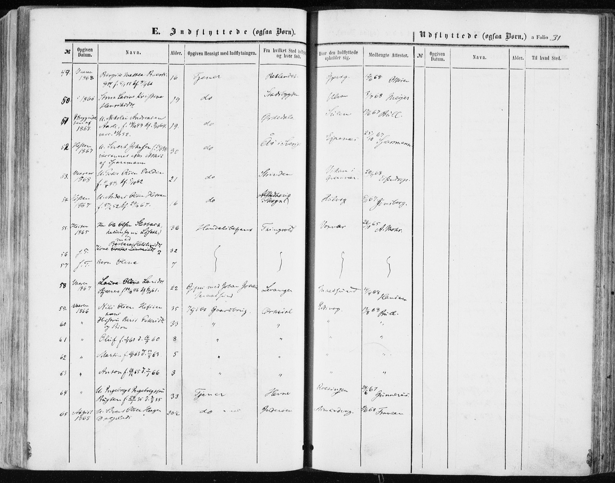 Ministerialprotokoller, klokkerbøker og fødselsregistre - Sør-Trøndelag, SAT/A-1456/634/L0531: Ministerialbok nr. 634A07, 1861-1870, s. 31