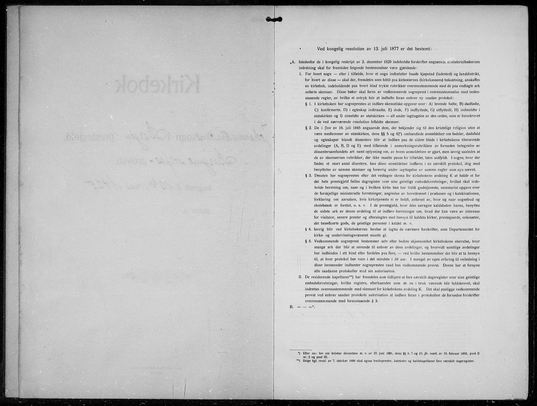 Johanneskirken sokneprestembete, SAB/A-76001/H/Hab: Klokkerbok nr. B  3, 1925-1935