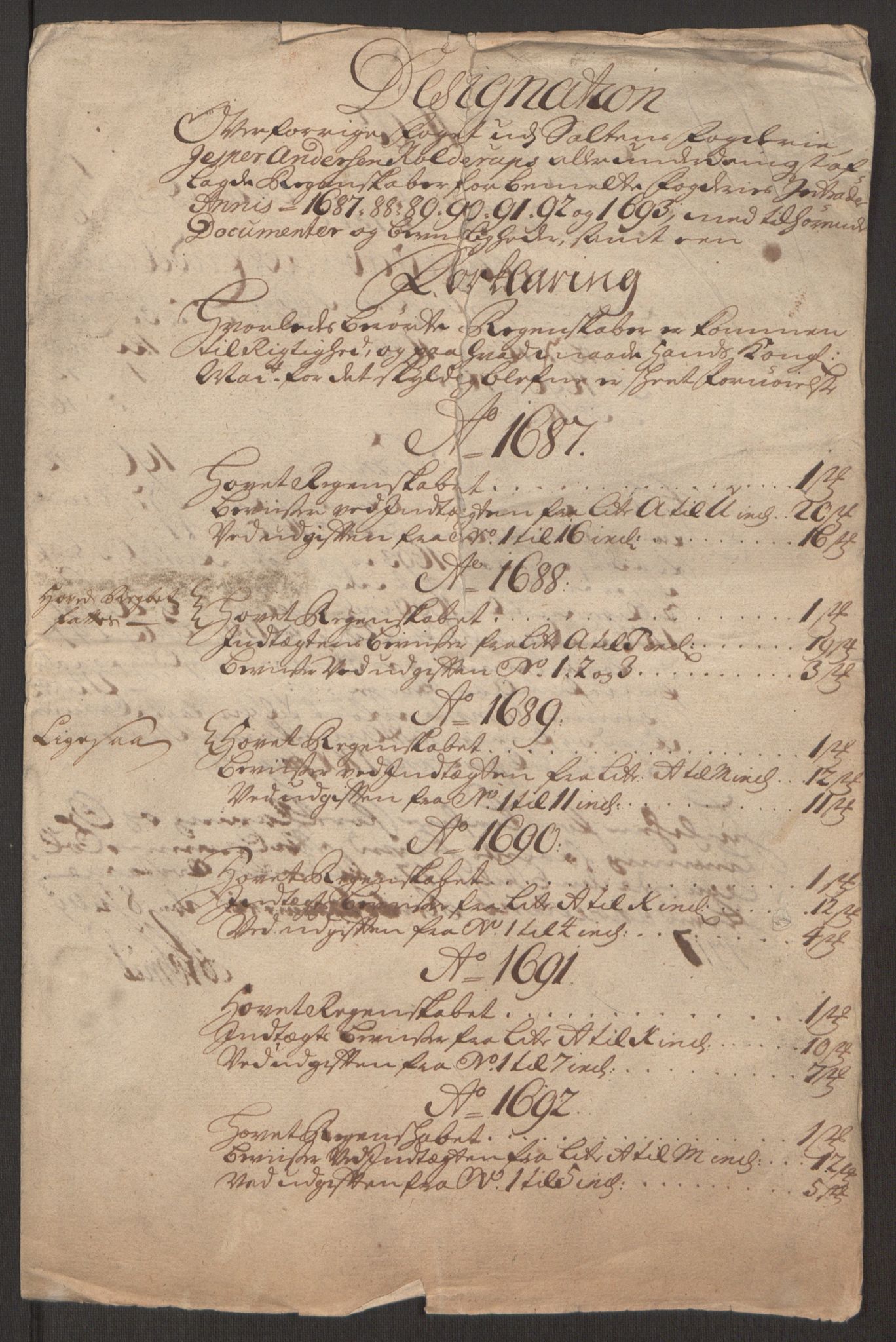 Rentekammeret inntil 1814, Reviderte regnskaper, Fogderegnskap, AV/RA-EA-4092/R66/L4577: Fogderegnskap Salten, 1691-1693, s. 260